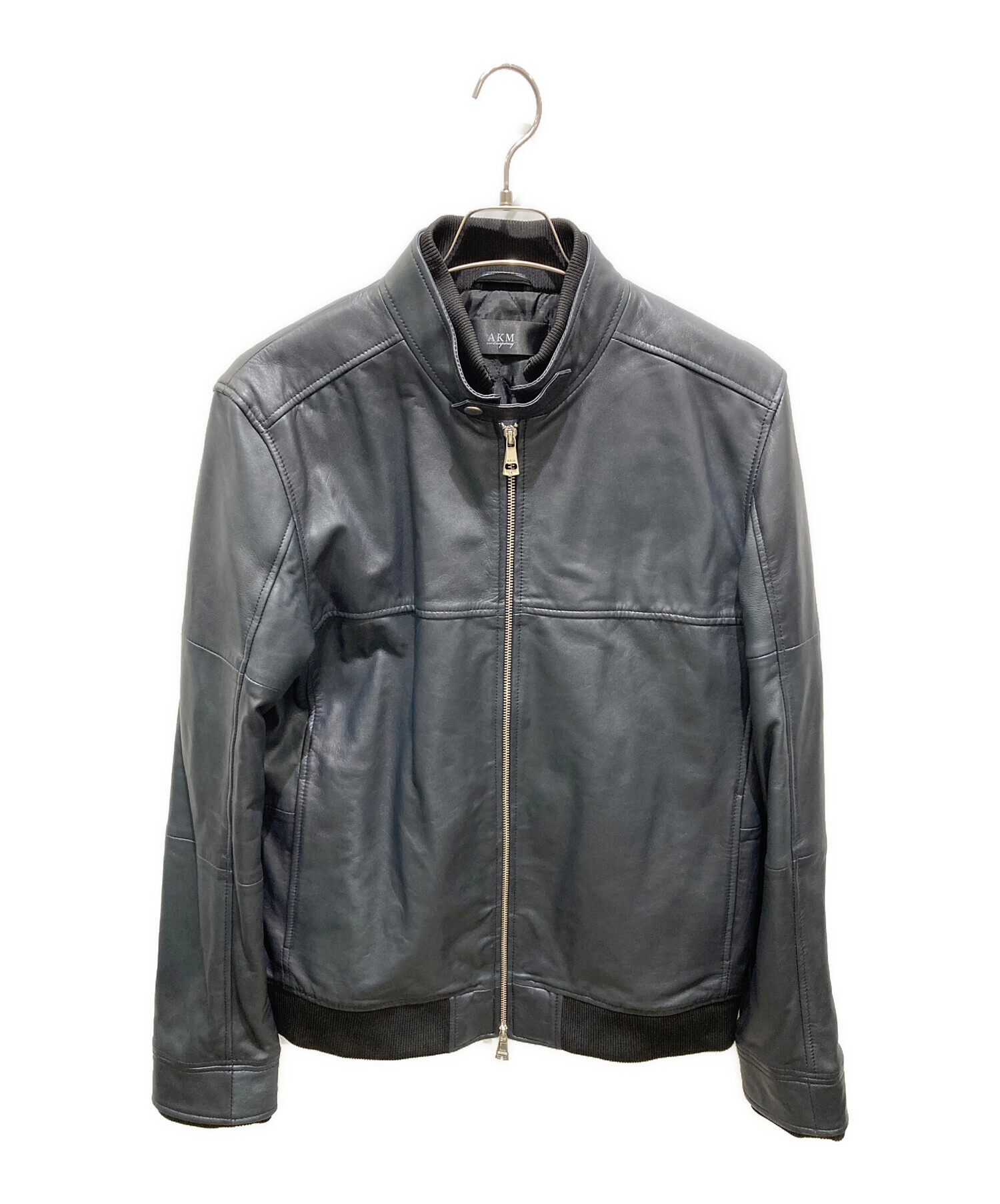 中古・古着通販】AKM (エーケーエム) ラムレザーシングルライダース