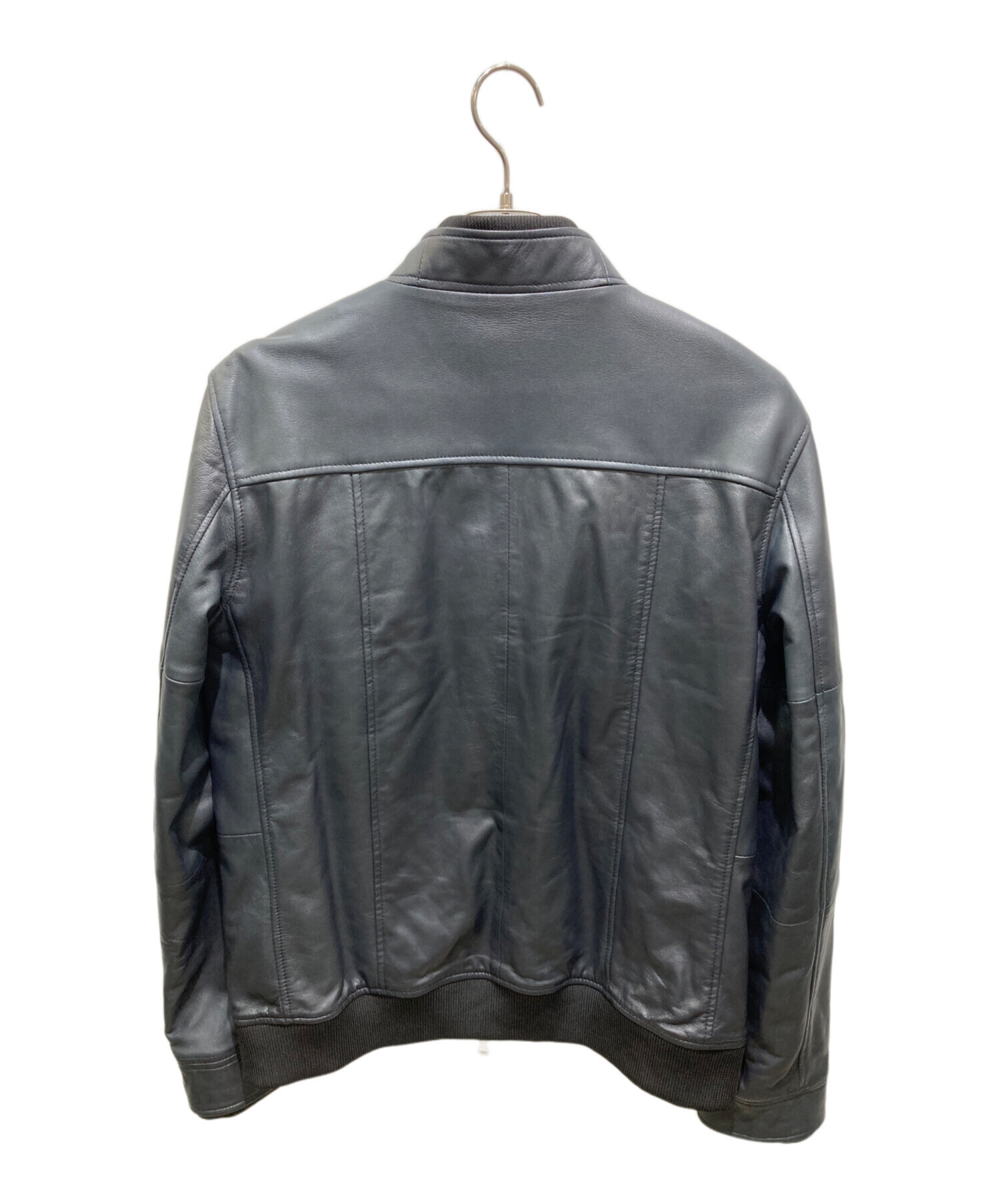 中古・古着通販】AKM (エーケーエム) ラムレザーシングルライダース