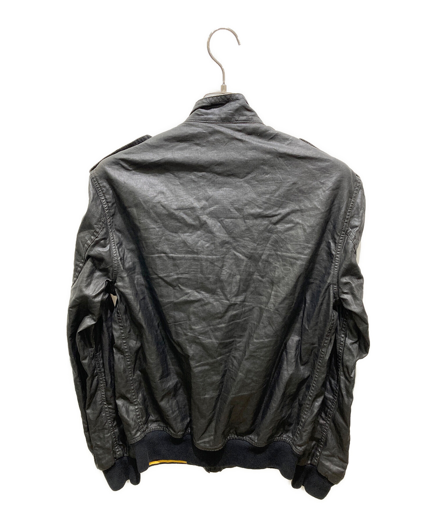 中古・古着通販】Barbour (バブアー) DURALINEN FLYER JACKET ブラック 中古・古着通販】Barbour (バブアー) DURALINEN FLYER JACKET ブラック