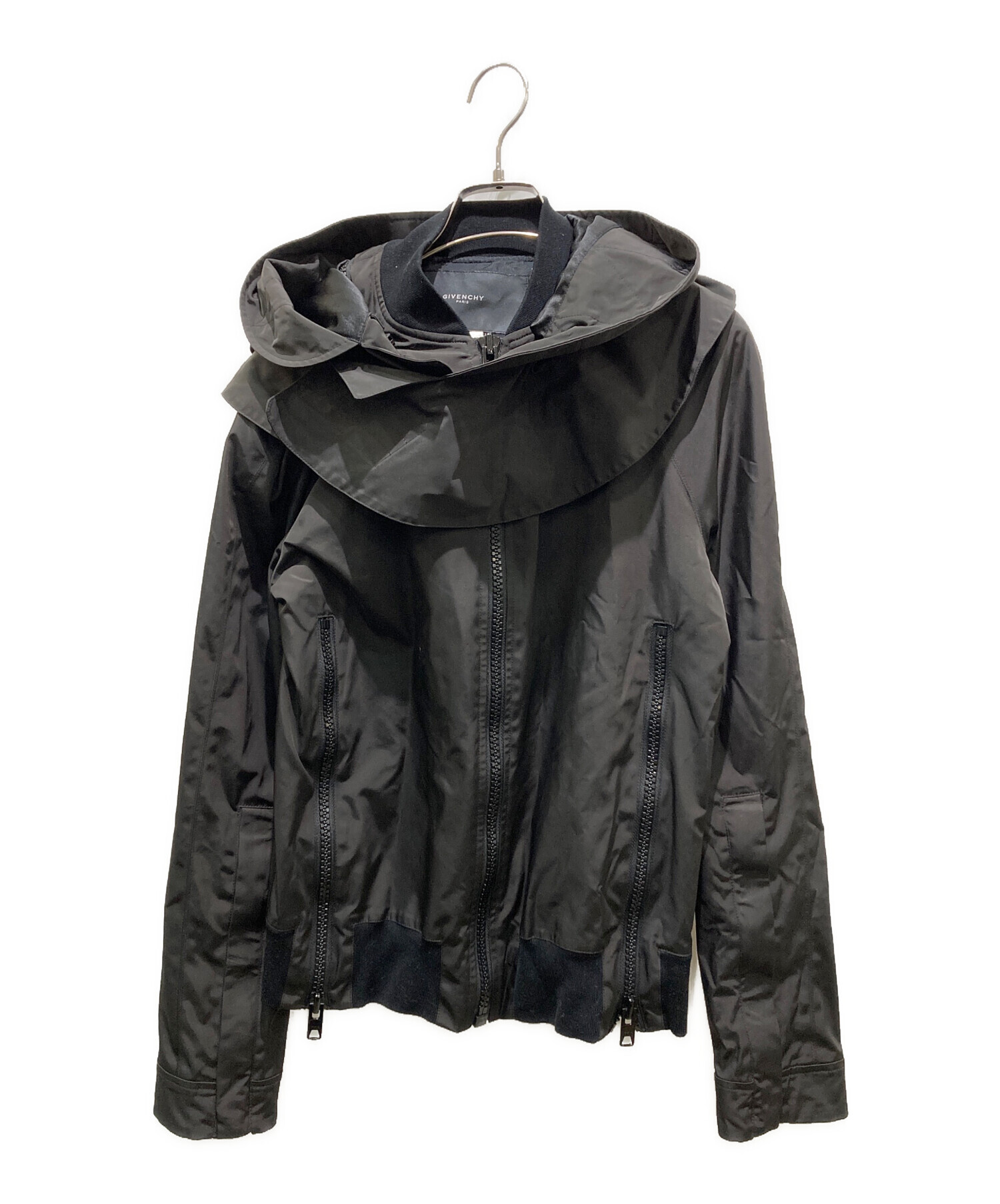 中古・古着通販】GIVENCHY (ジバンシィ) フーデッドブルゾン ブラック