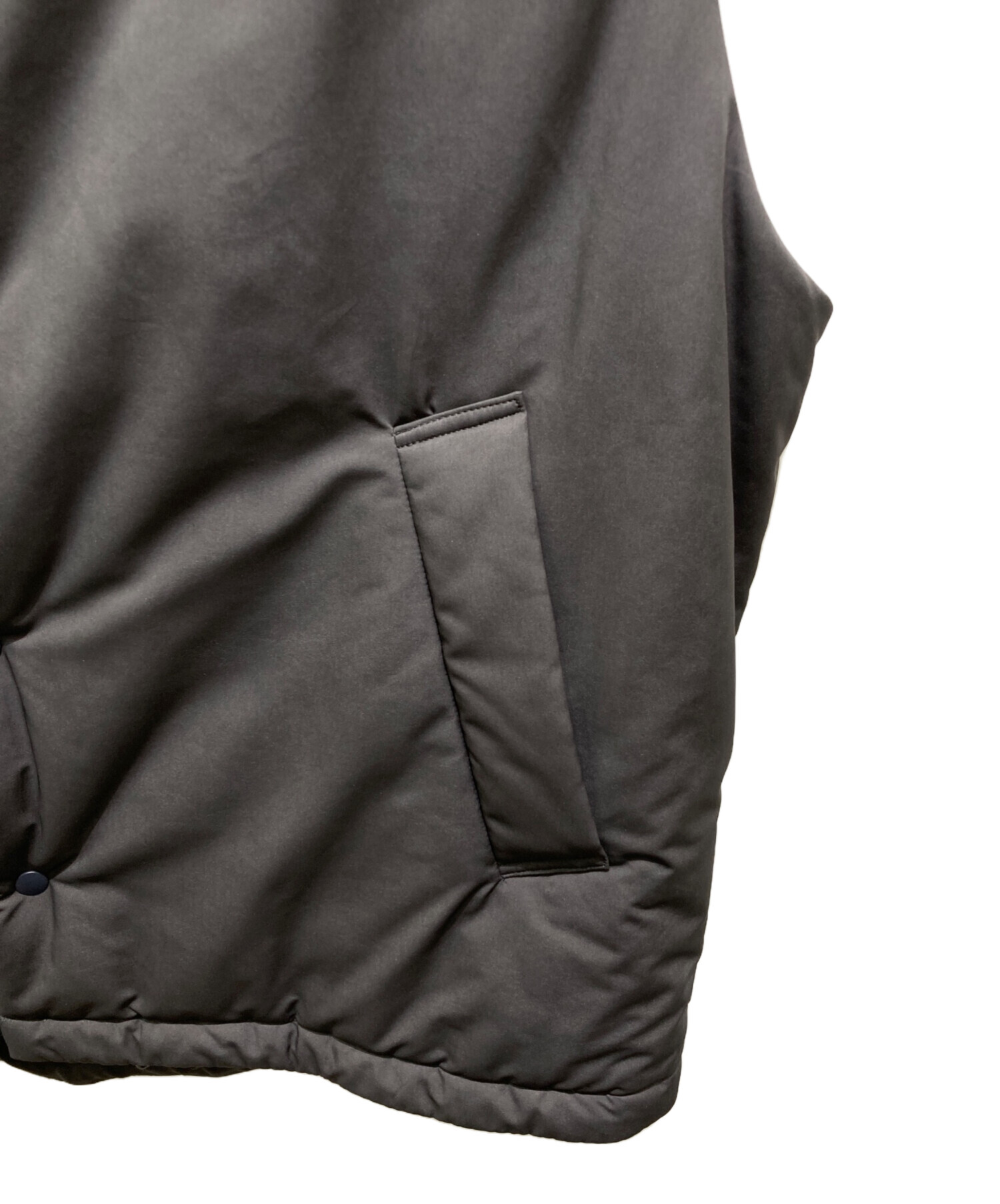 中古・古着通販】ATON (エイトン) NYLON TWILL PADDED VEST グレー
