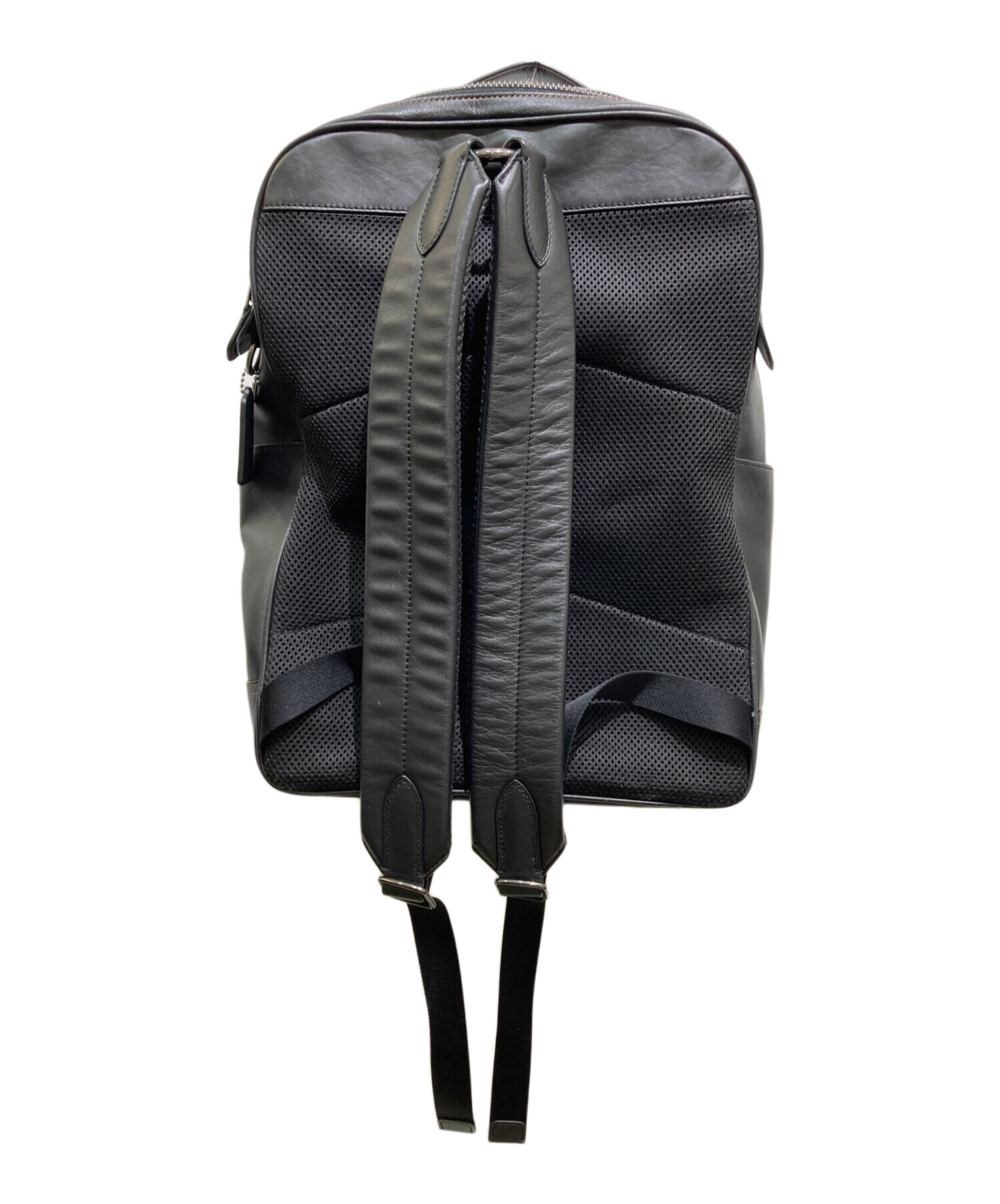 中古・古着通販】COACH (コーチ) グラハムレザーリュック ブラック