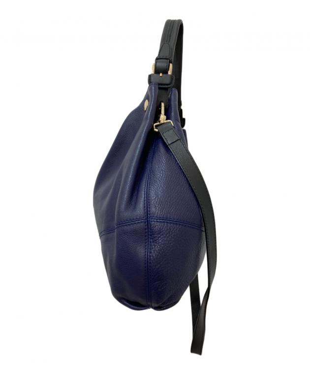 【未使用級/保存袋付】フルラ ファンタスティカ 2way ハンドバッグ レザー 中古・古着通販】FURLA (フルラ) 2WAYレザーショルダーバッグ ネイビー