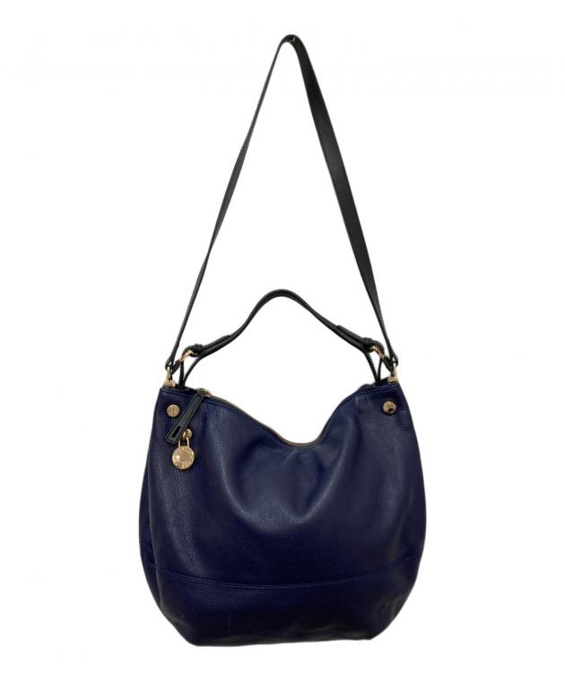 中古・古着通販】FURLA (フルラ) 2WAYレザーショルダーバッグ ネイビー