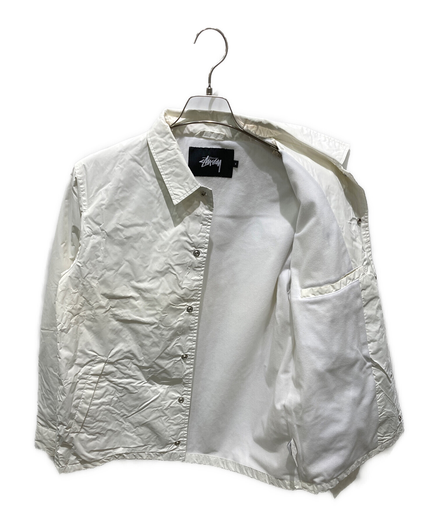 中古・古着通販】stussy (ステューシー) コーチジャケット ホワイト 