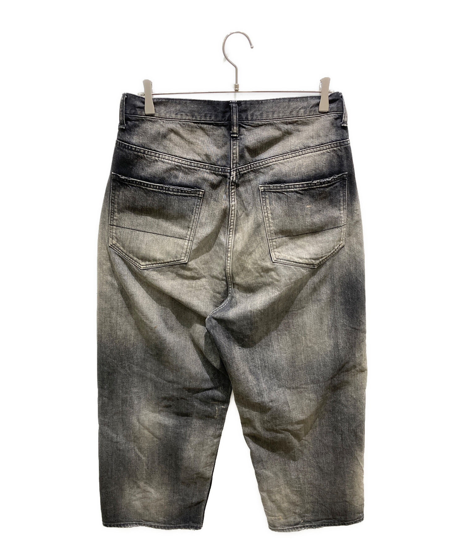 中古・古着通販】ANCELLM (アンセルム) AGING WIDE DENIM 5P PANTS