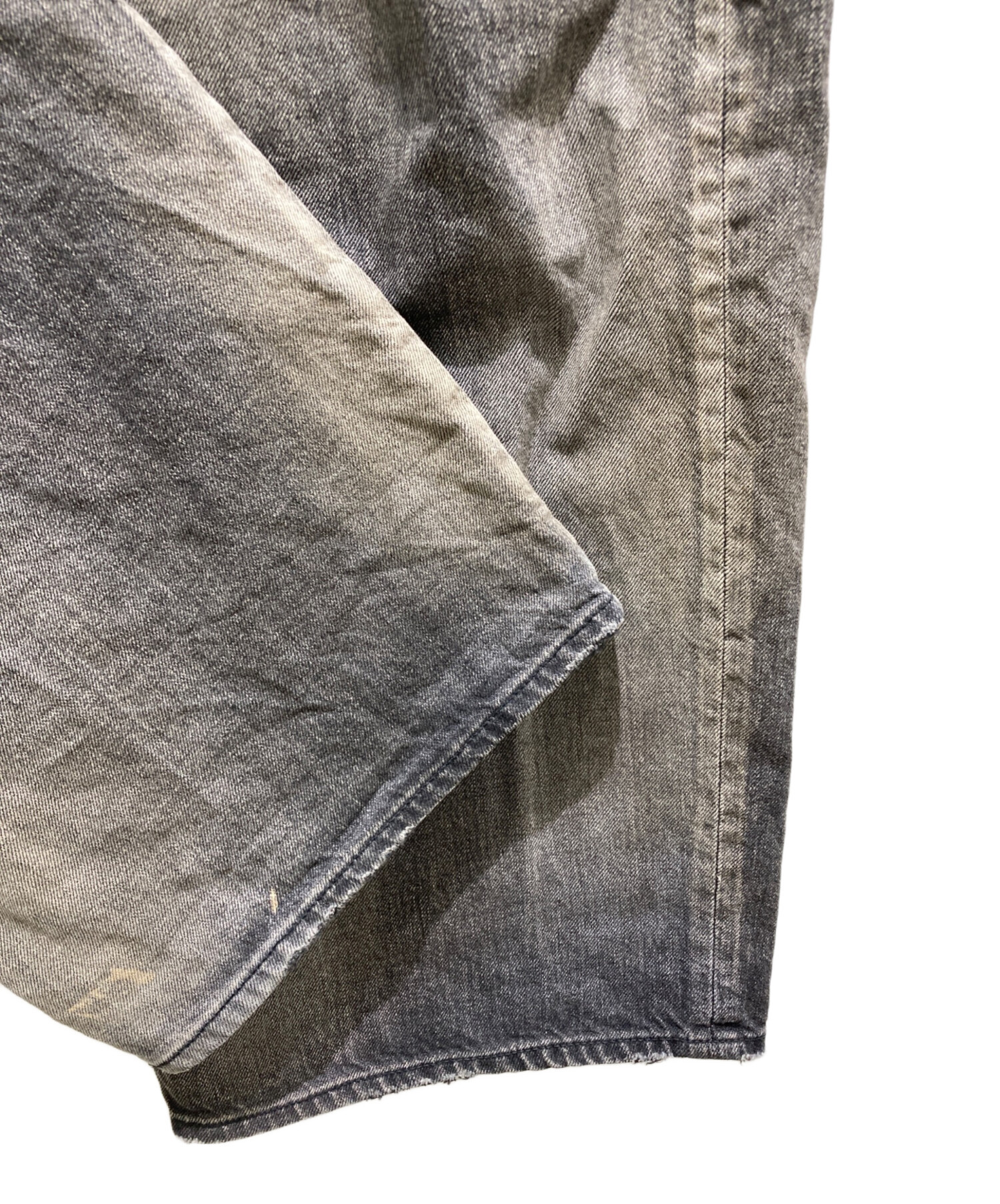 中古・古着通販】ANCELLM (アンセルム) AGING WIDE DENIM 5P PANTS