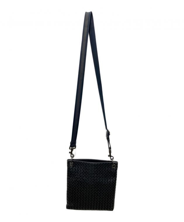 BOTTEGA VENETA ボッテガベネタ ショルダーバッグ  黒 【古着】【中古】【送料無料】 中古・古着通販】BOTTEGA VENETA (ボッテガベネタ) ショルダーバッグ