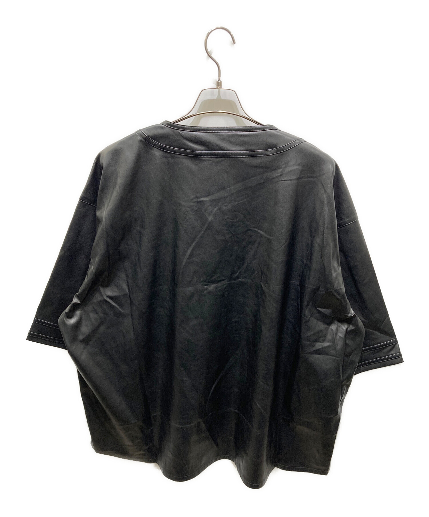 中古・古着通販】BREATH (ブレス) FAUX LEATHER BH BASEBALL SHIRT 