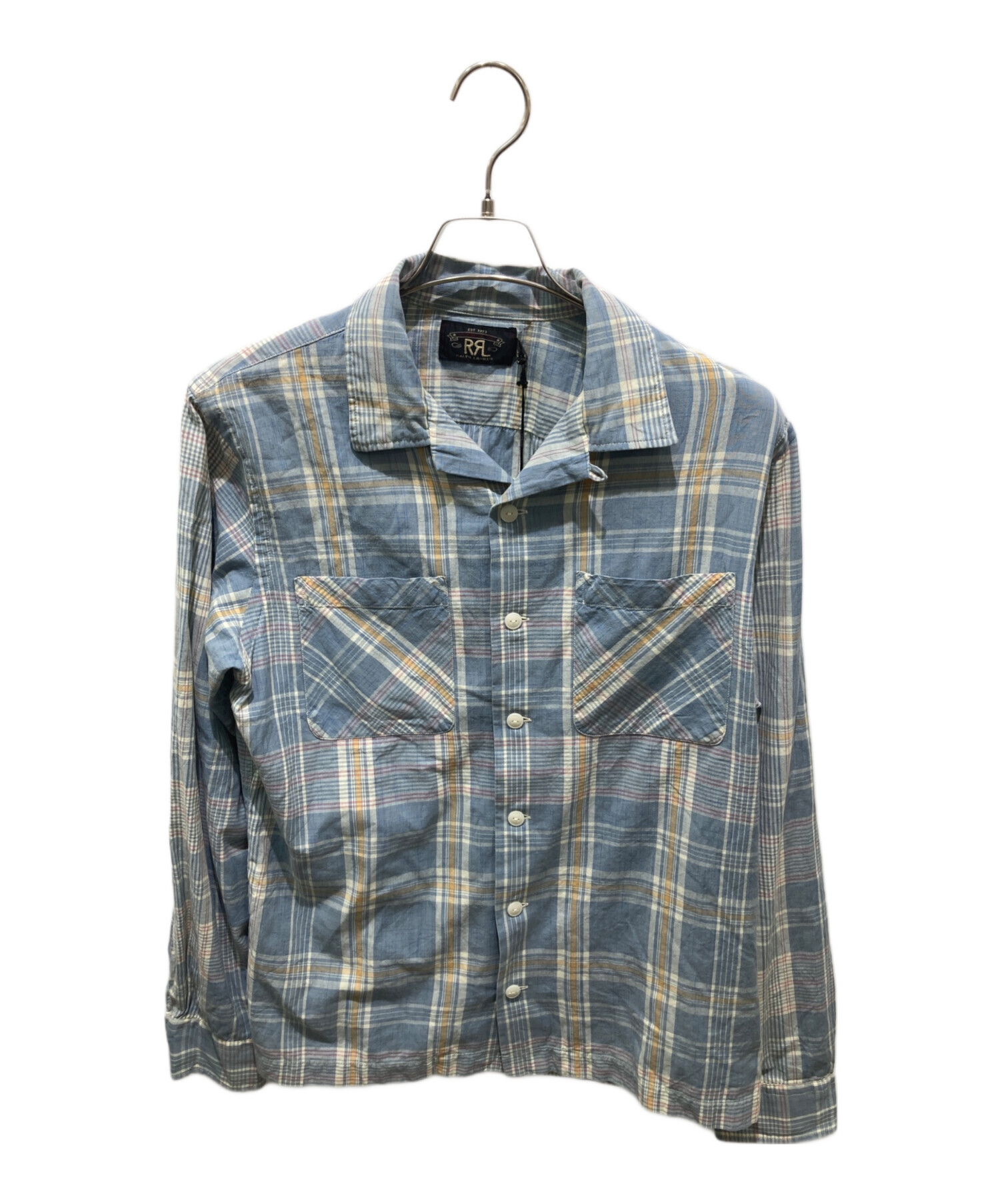 中古・古着通販】RRL (ダブルアールエル) TOWNS CAMP SHIRT ブルー