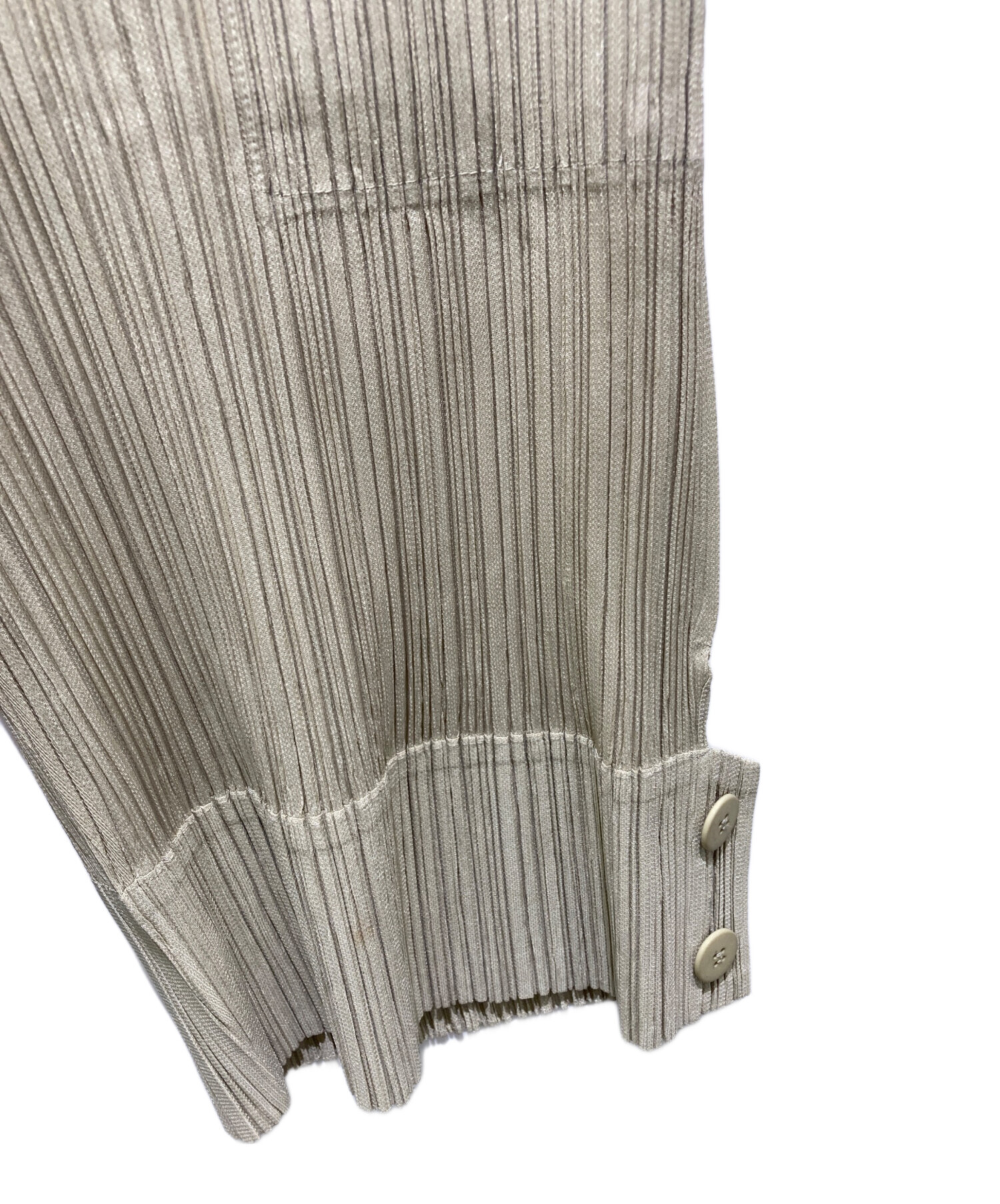 値下げしました‼️【新品】ハーフプリーツパンツ　ベージュ 中古・古着通販】PLEATS PLEASE (プリーツプリーズ) プリーツハーフ