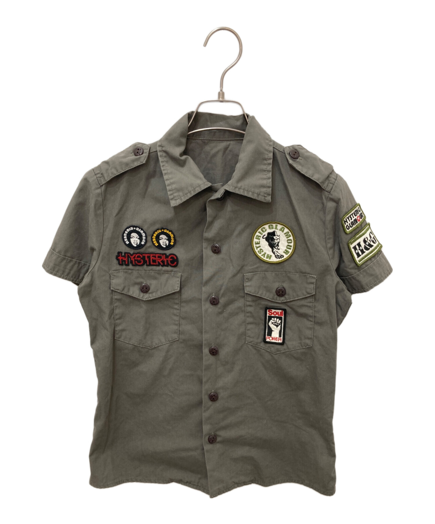 美品 ヒステリックグラマー ワッペン シャツ ジャケット S 中古・古着通販】Hysteric Glamour (ヒステリックグラマー) ワッペン