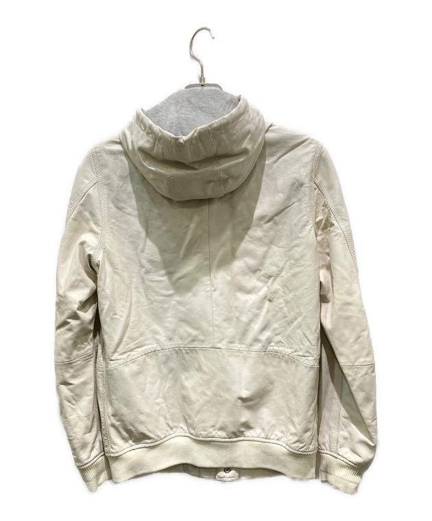 中古・古着通販】DIESEL (ディーゼル) 加工フーデットレザージャケット 中古・古着通販】DIESEL (ディーゼル) 加工フーデットレザージャケット