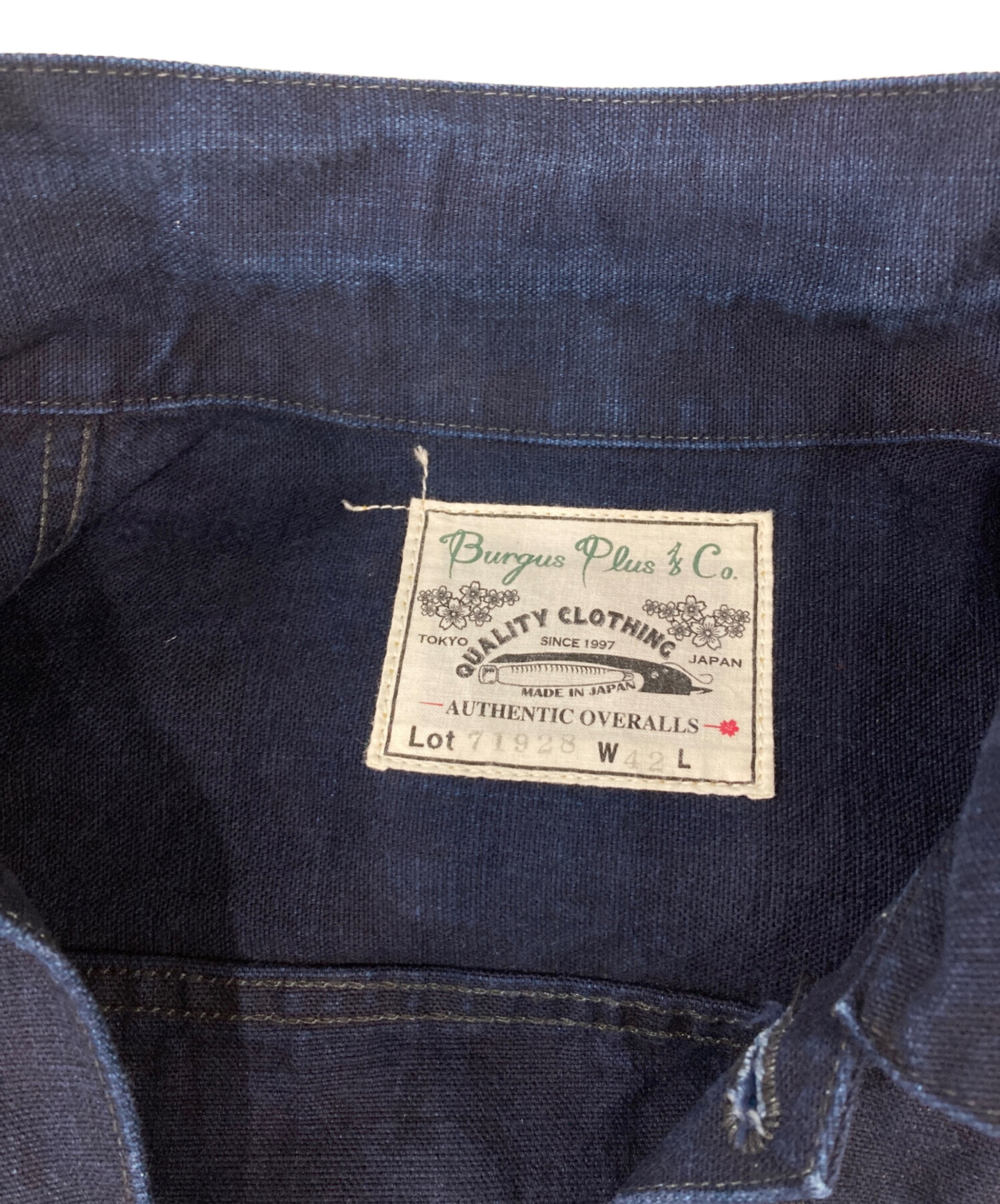 中古・古着通販】BURGUS PLUS (バーガスプラス) 13.5oz Heavy Duck 1st 