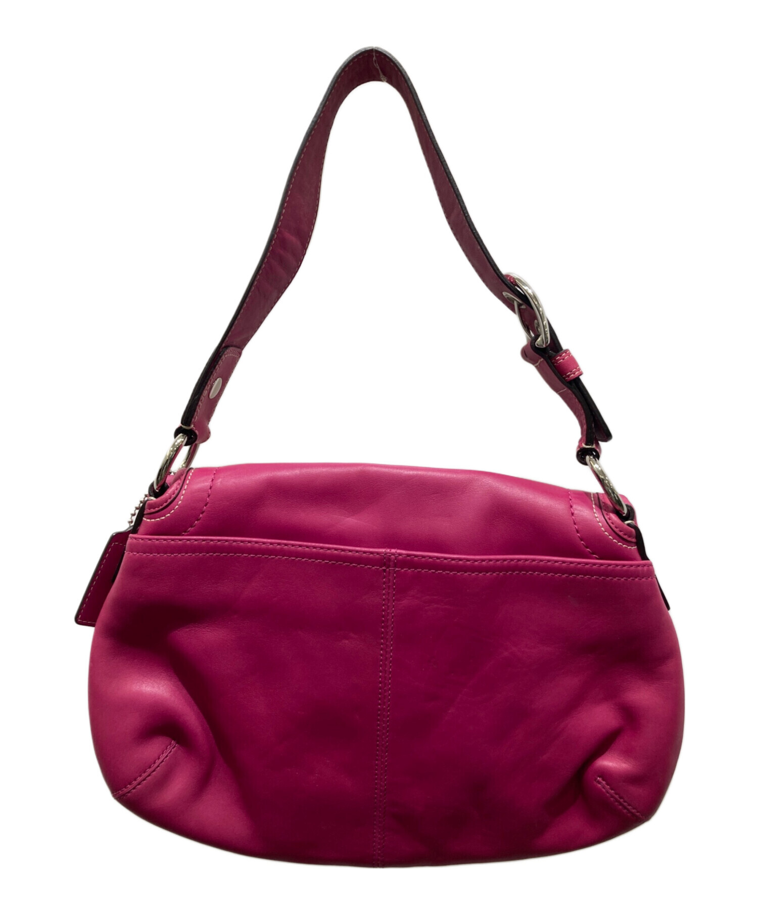 中古・古着通販】COACH (コーチ) ワンショルダーバッグ ピンク