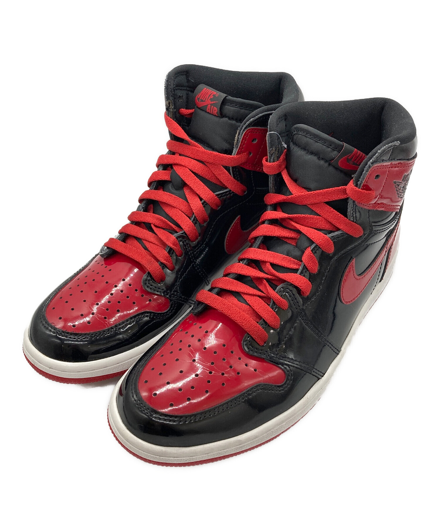 靴 Nike Air Jordan High OG Patent Bred 30cm 中古・古着通販】NIKE (ナイキ) Air Jordan 1 High OG 