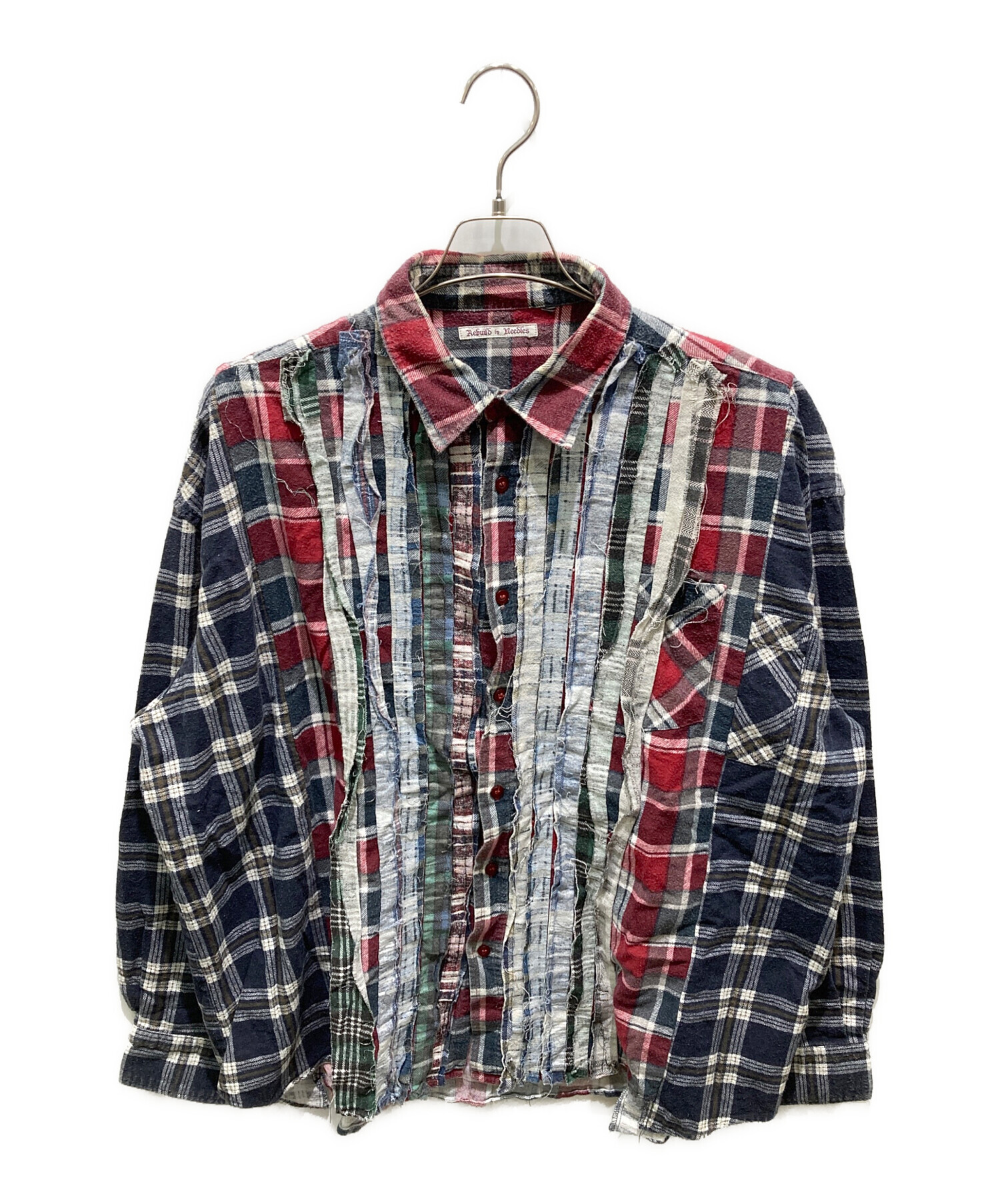 リビルドバイニードルス 長袖Tシャツ Rebuild By Needles XL 中古・古着通販】Rebuild by Needles (リビルドバイニードルス) 再構築
