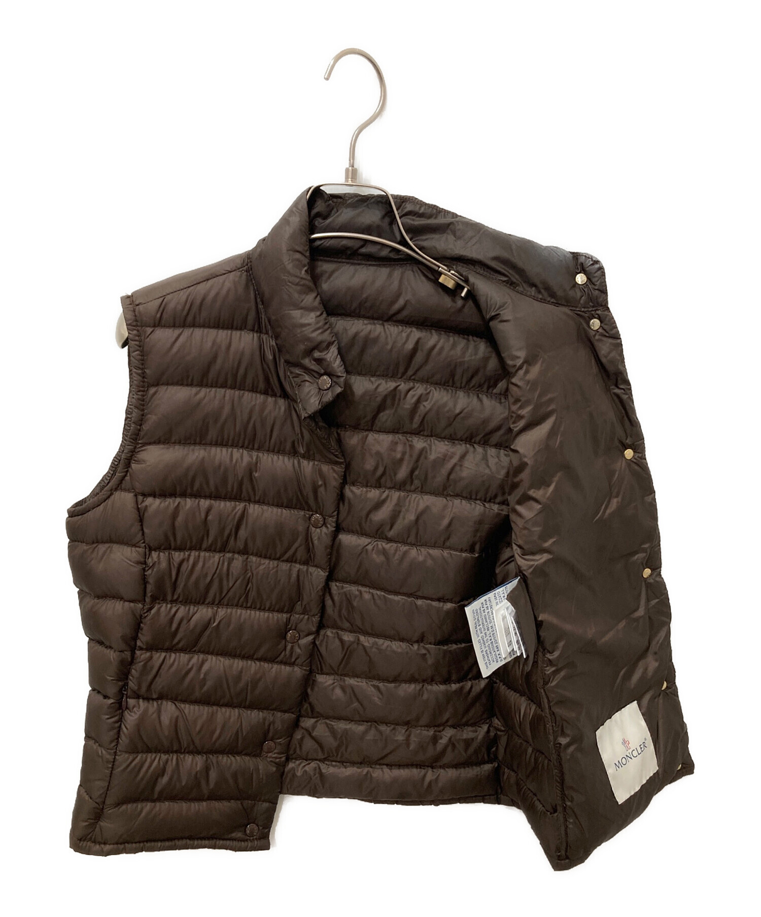 中古・古着通販】MONCLER (モンクレール) LIANE ダウンベスト ブラウン
