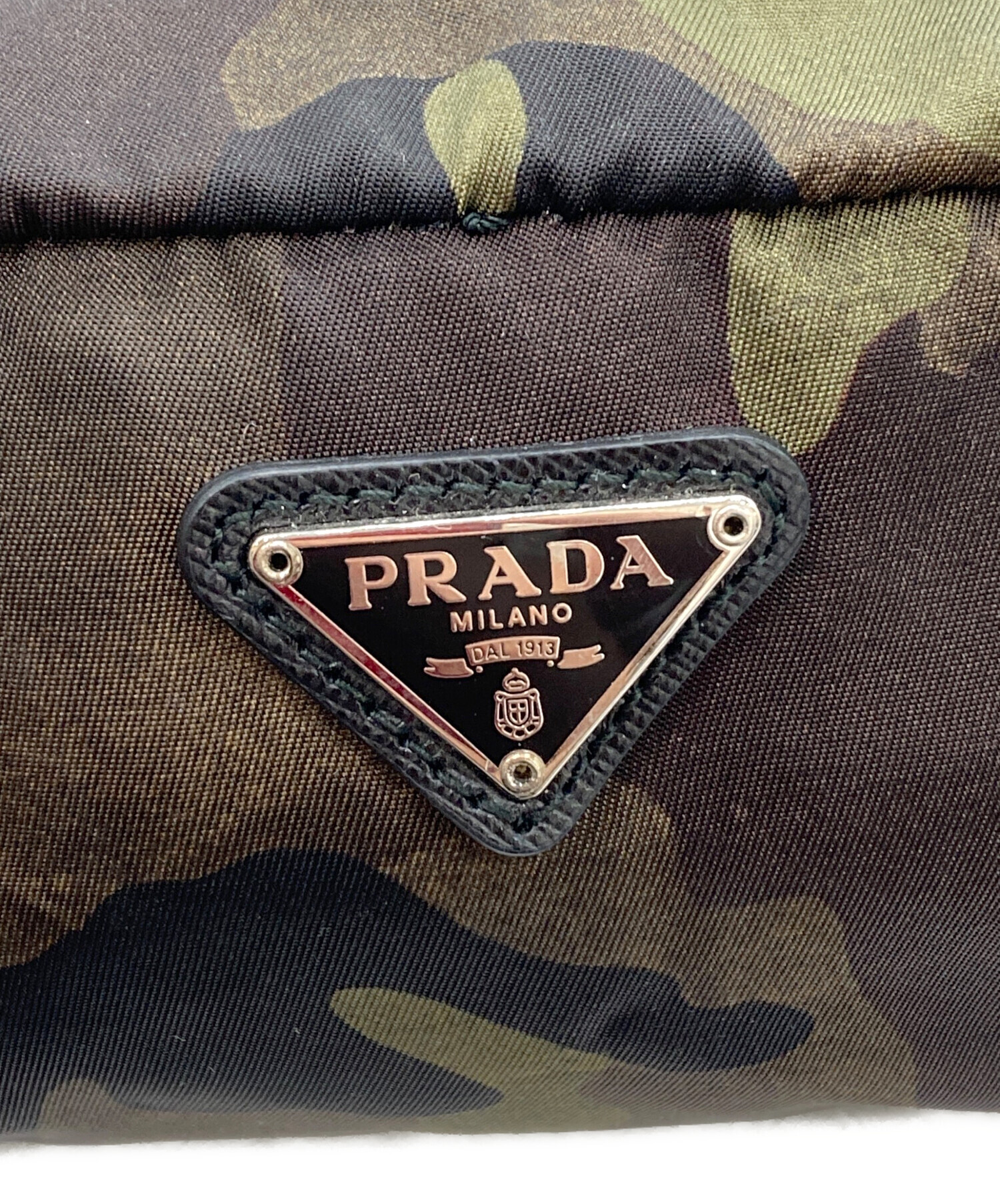 中古・古着通販】PRADA (プラダ) ナイロンポーチ カーキ｜ブランド 