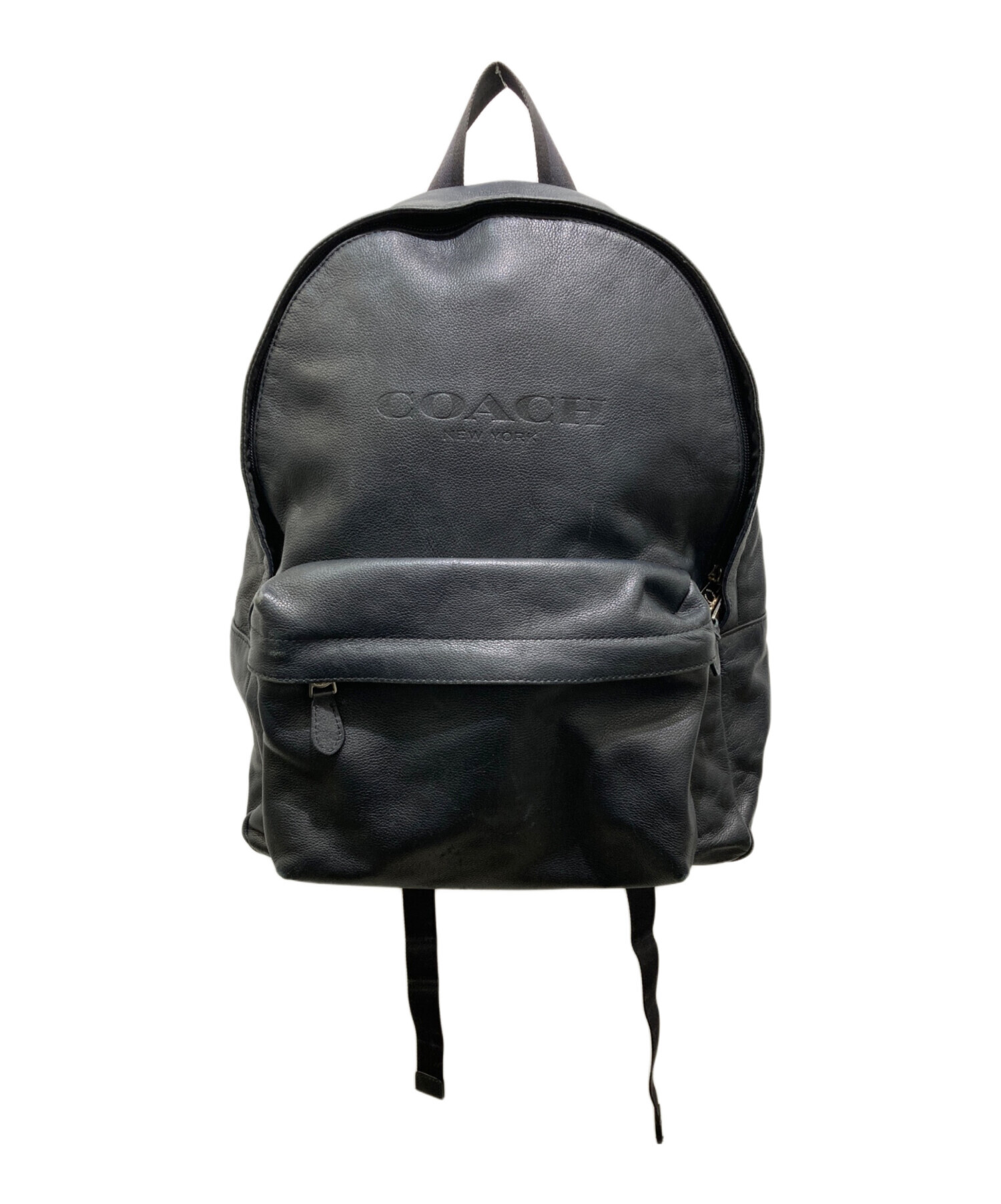 中古・古着通販】COACH (コーチ) レザーリュック ブラック｜ブランド