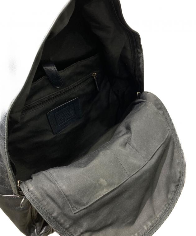 中古・古着通販】COACH (コーチ) レザーリュック ブラック｜ブランド