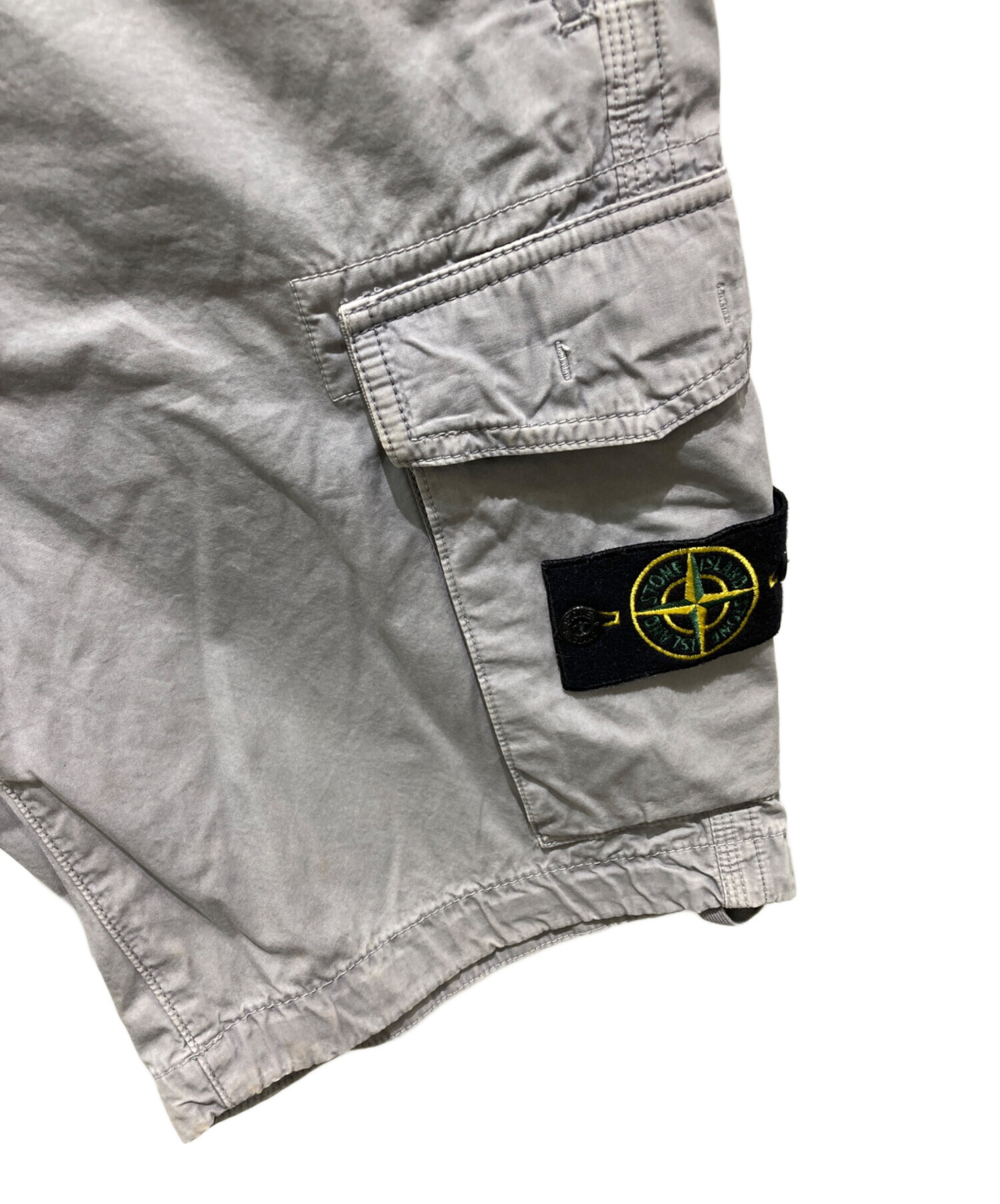 Stone  カーゴショートパンツ ライトグレー 中古・古着通販】STONE ISLAND (ストーンアイランド) カーゴショート