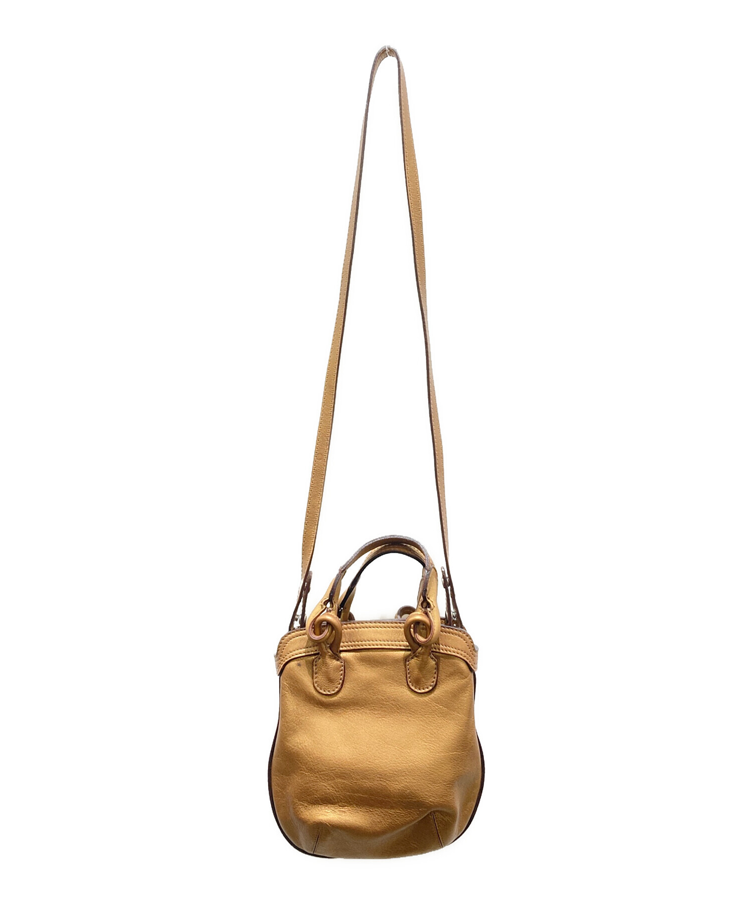 中古・古着通販】LOEWE (ロエベ) 2WAYバッグ フィエスタ ゴールド 