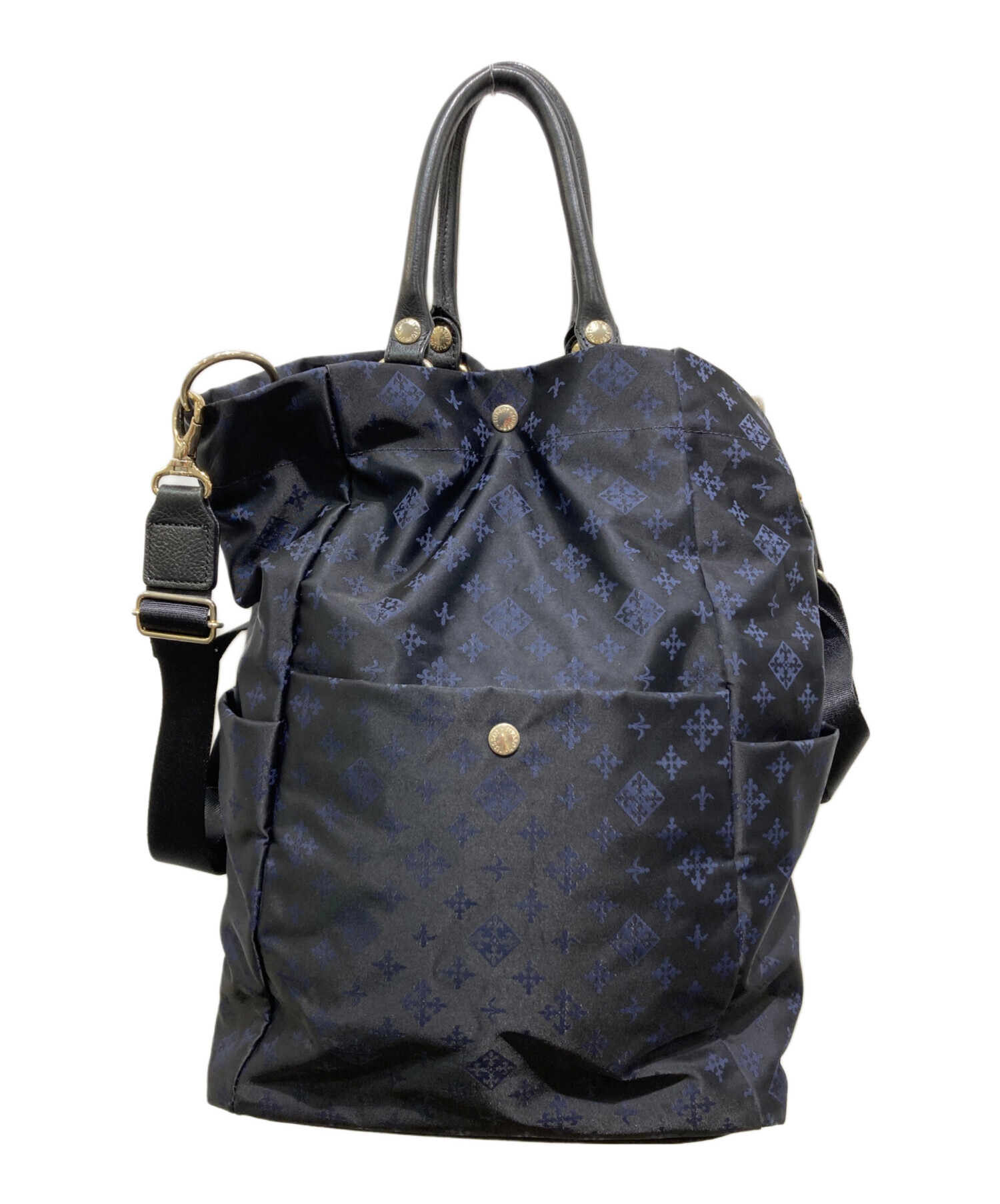 【russet/ラシット】2way ナイロンバック　ネイビー 中古・古着通販】russet (ラシット) 2WAYバッグ ネイビー｜ブランド