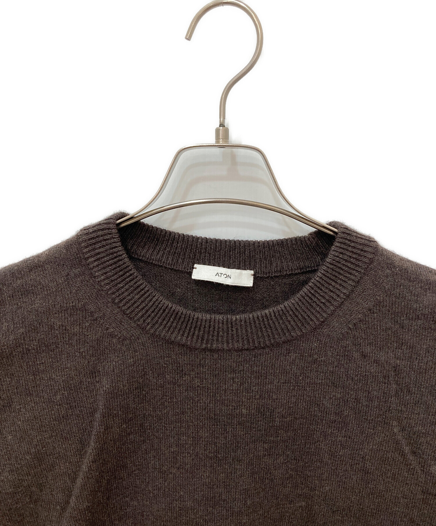 中古・古着通販】ATON (エイトン) Wool Washi Crew Neck Sweater