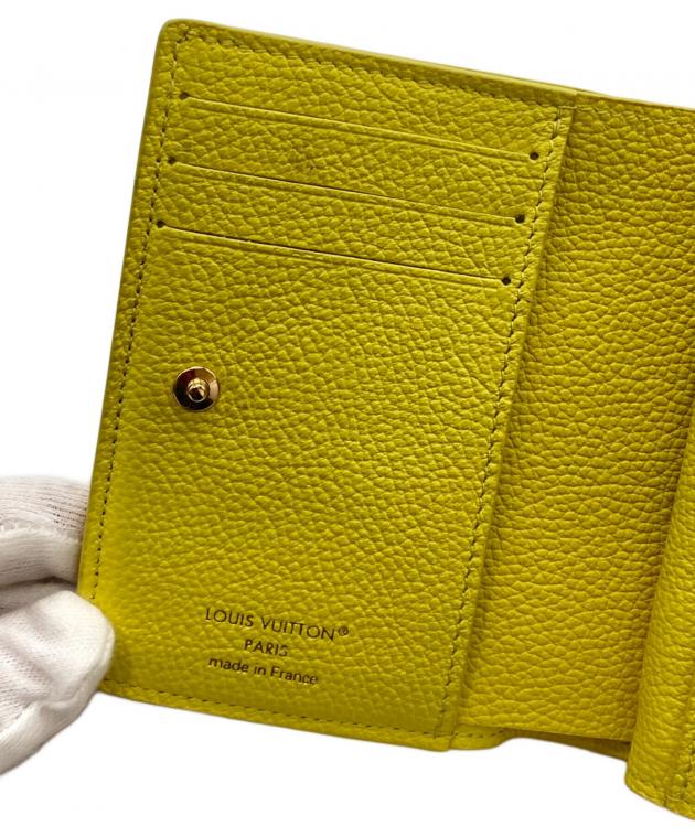 【未使用・訳あり】ルイヴィトン 二つ折り財布 エピ ポルトフォイユ 本革／黄C LOUIS VUITTON - 【未使用・訳あり】ルイヴィトン 二つ折り財布 エピ