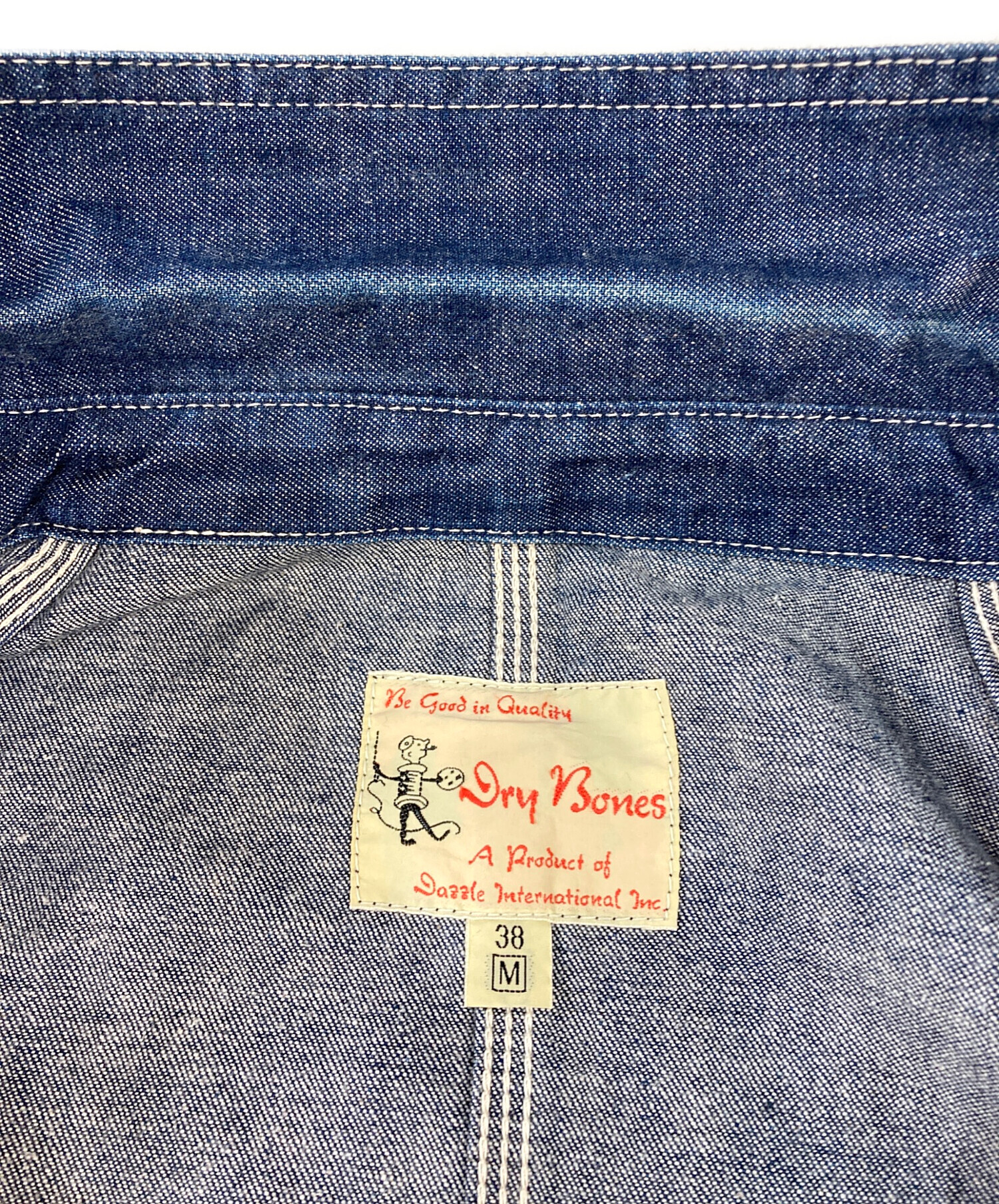 中古・古着通販】Dry Bones (ドライボーンズ) カバーオール ブルー 中古・古着通販】Dry Bones (ドライボーンズ) カバーオール ブルー