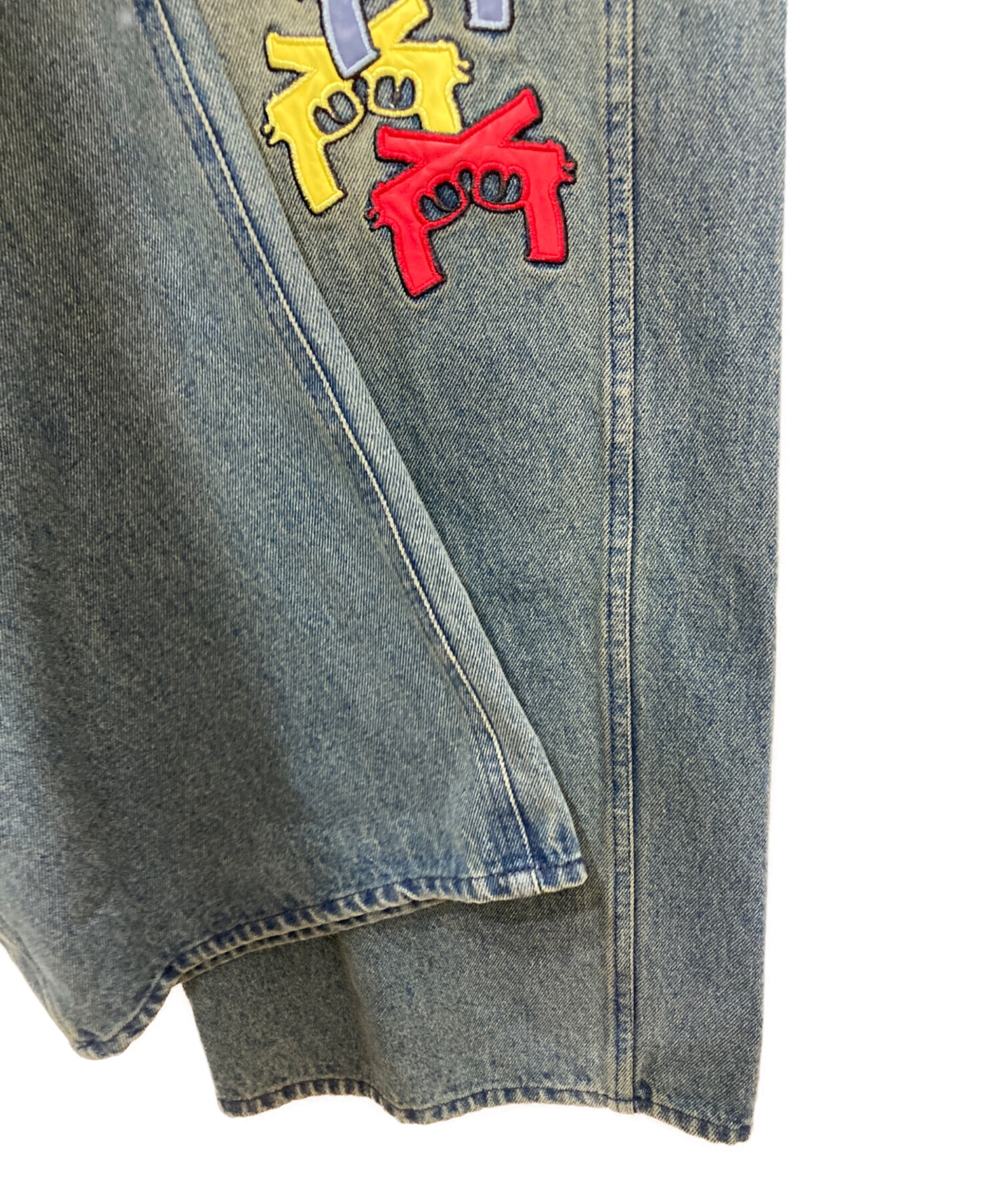 中古・古着通販】GALFY (ガルフィー) チャカパッチデニム2 ブルー
