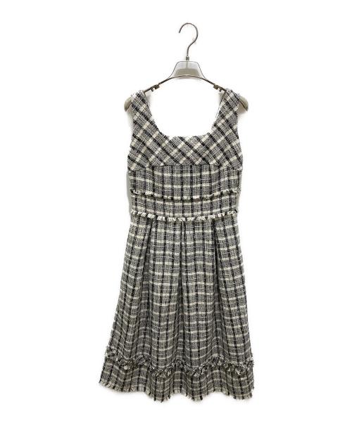 ワンピース Herlipto summer tweed midi dress black 中古・古着通販】HER LIP TO (ハーリップトゥ) Summer Tweed Midi