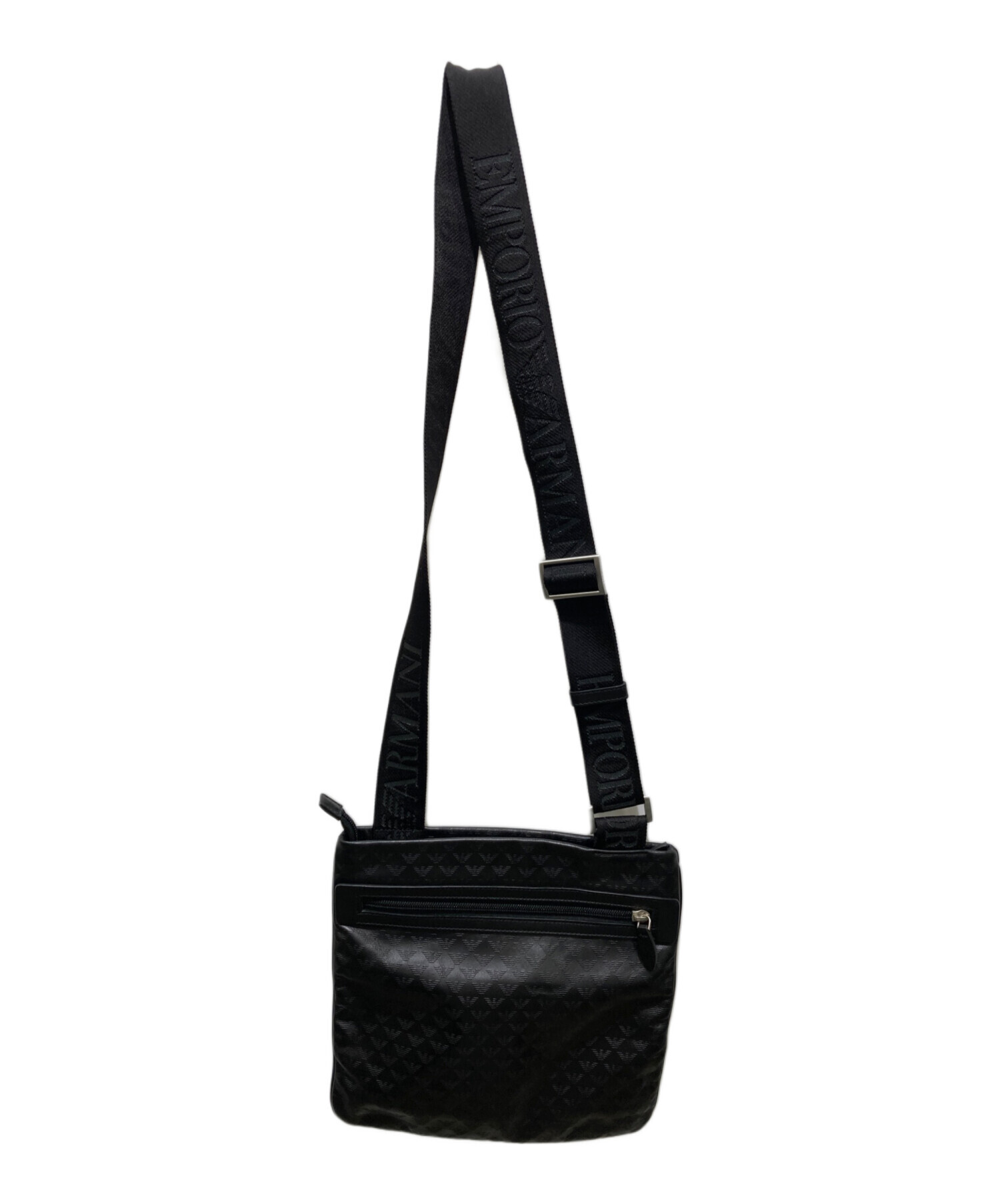 【美品】エンポリオアルマーニ ショルダーバッグ ブラック イーグルロゴ 布袋付 中古・古着通販】EMPORIO ARMANI (エンポリオ アルマーニ) アイアン