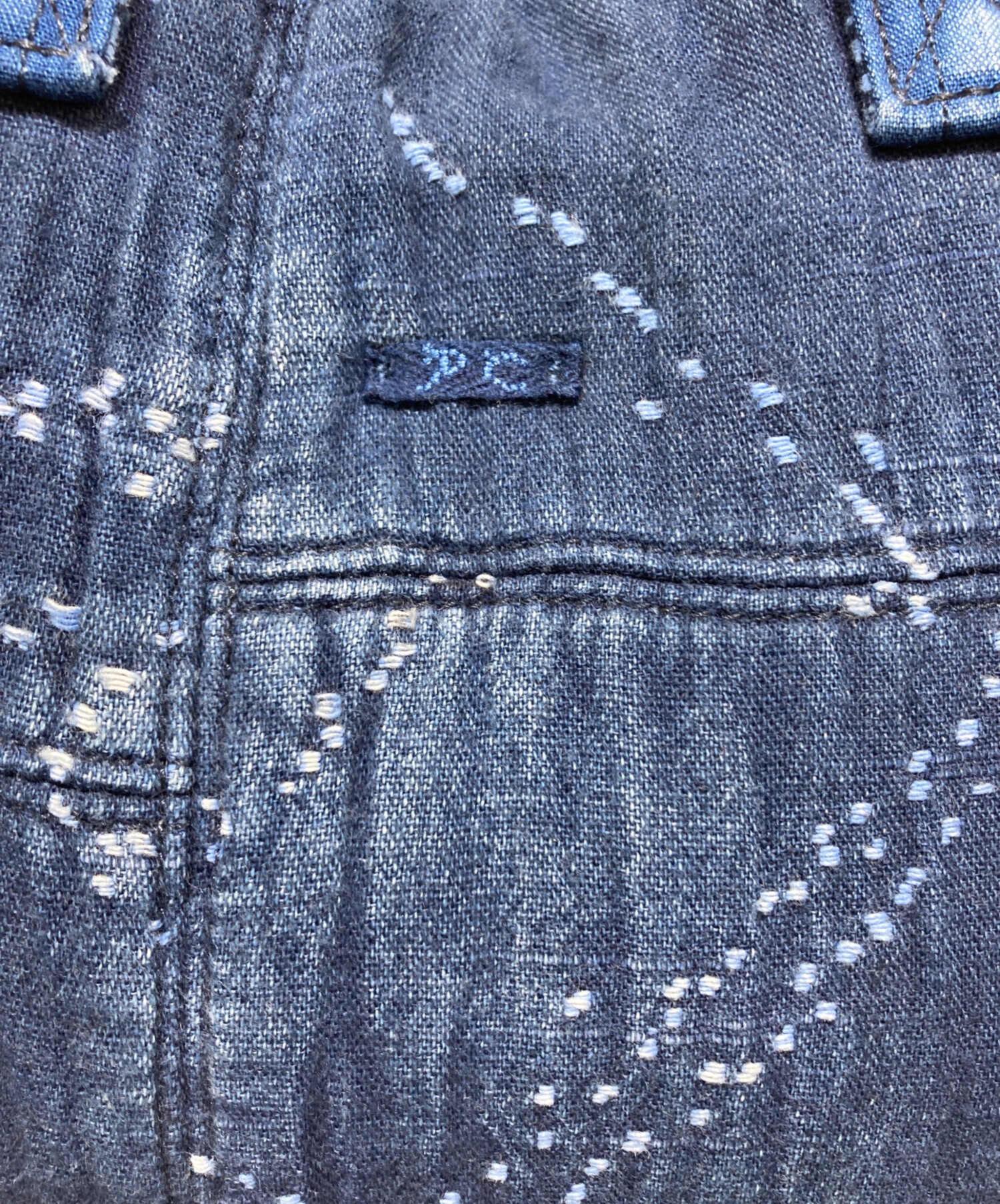 PORTER CLASSIC デニムトートバッグM スクモレザーコード ブルー