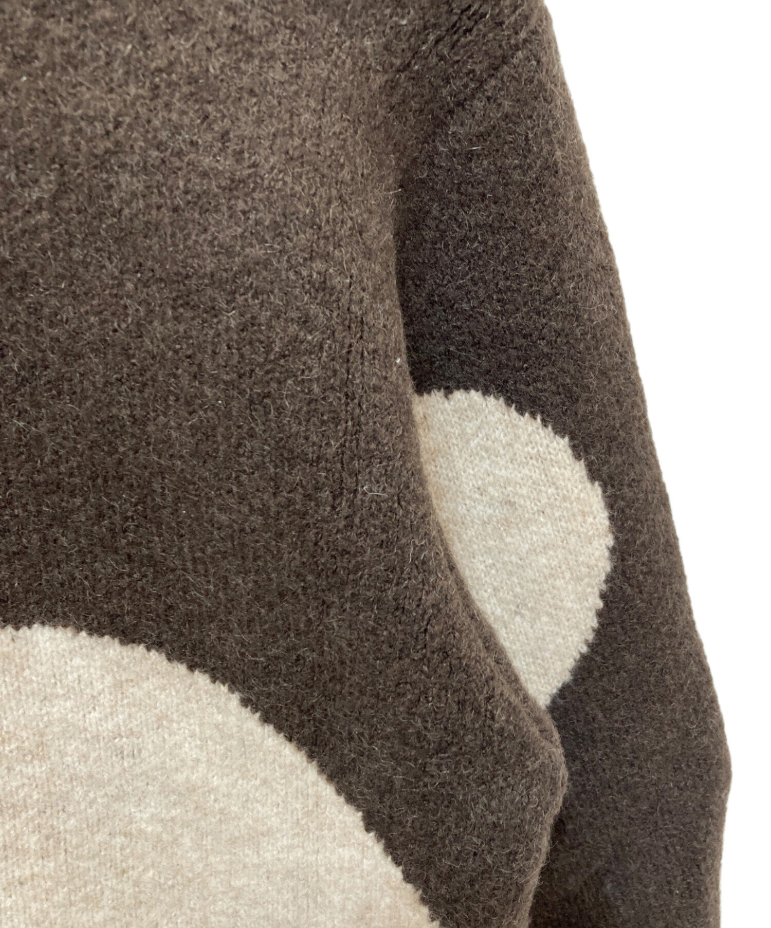 中古・古着通販】NKNIT (ンニット) ハートパターンニット ブラウン