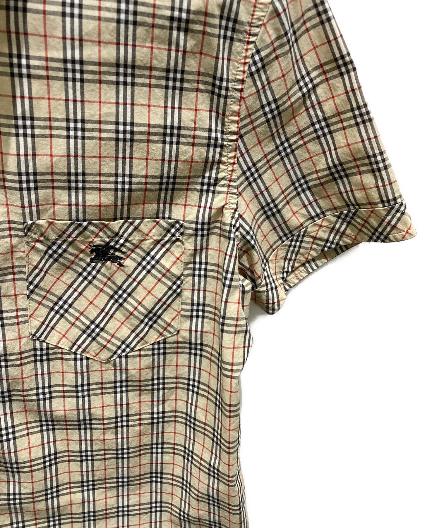 未使用級✨バーバリーブルーレーベル　半袖カットソー　ノバチェック　ベージュ　M 中古・古着通販】BURBERRY BLUE LABEL (バーバリー ブルー レーベル
