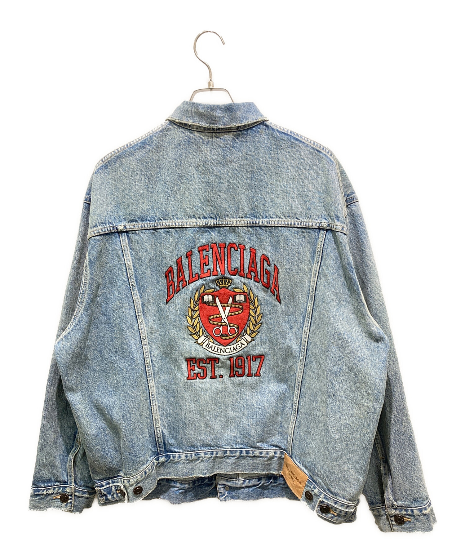 ■ BALENCIAGA 07AW 二コラ期 ジャケット 刺繡 48245* 中古・古着通販】BALENCIAGA (バレンシアガ) バックカレッジ刺繍デニム