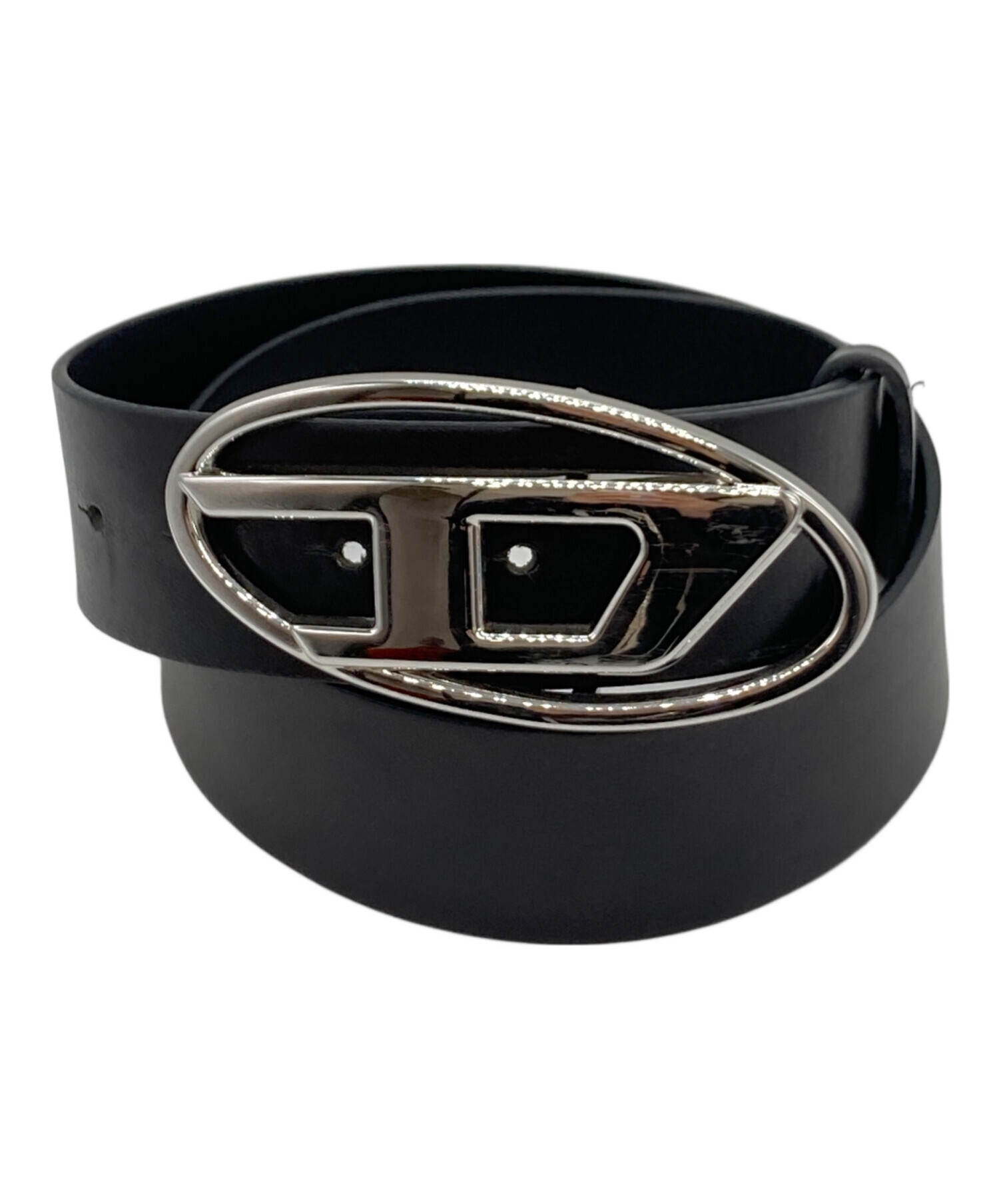 中古・古着通販】DIESEL (ディーゼル) ロゴバックルベルト ブラック