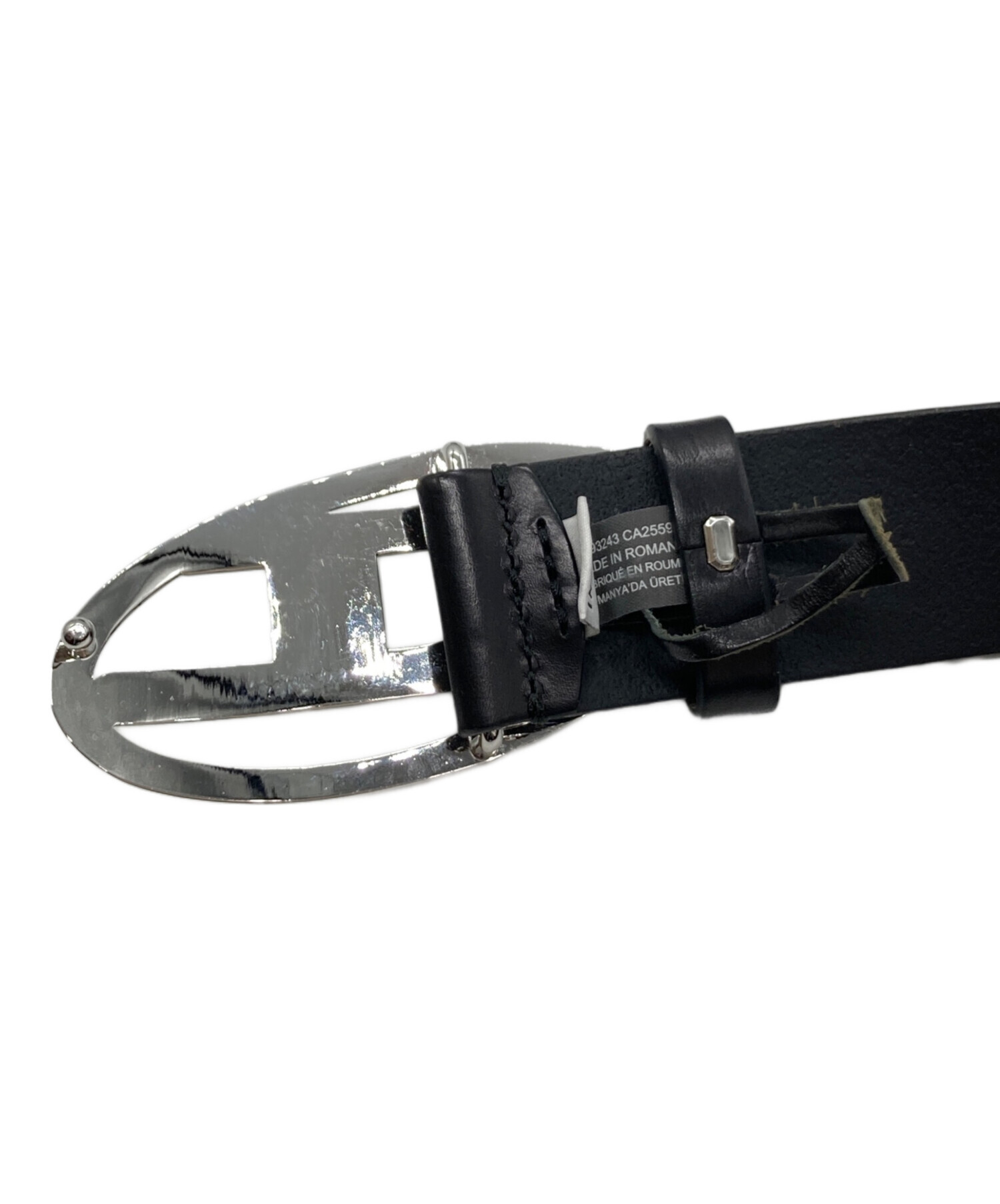 中古・古着通販】DIESEL (ディーゼル) ロゴバックルベルト ブラック 