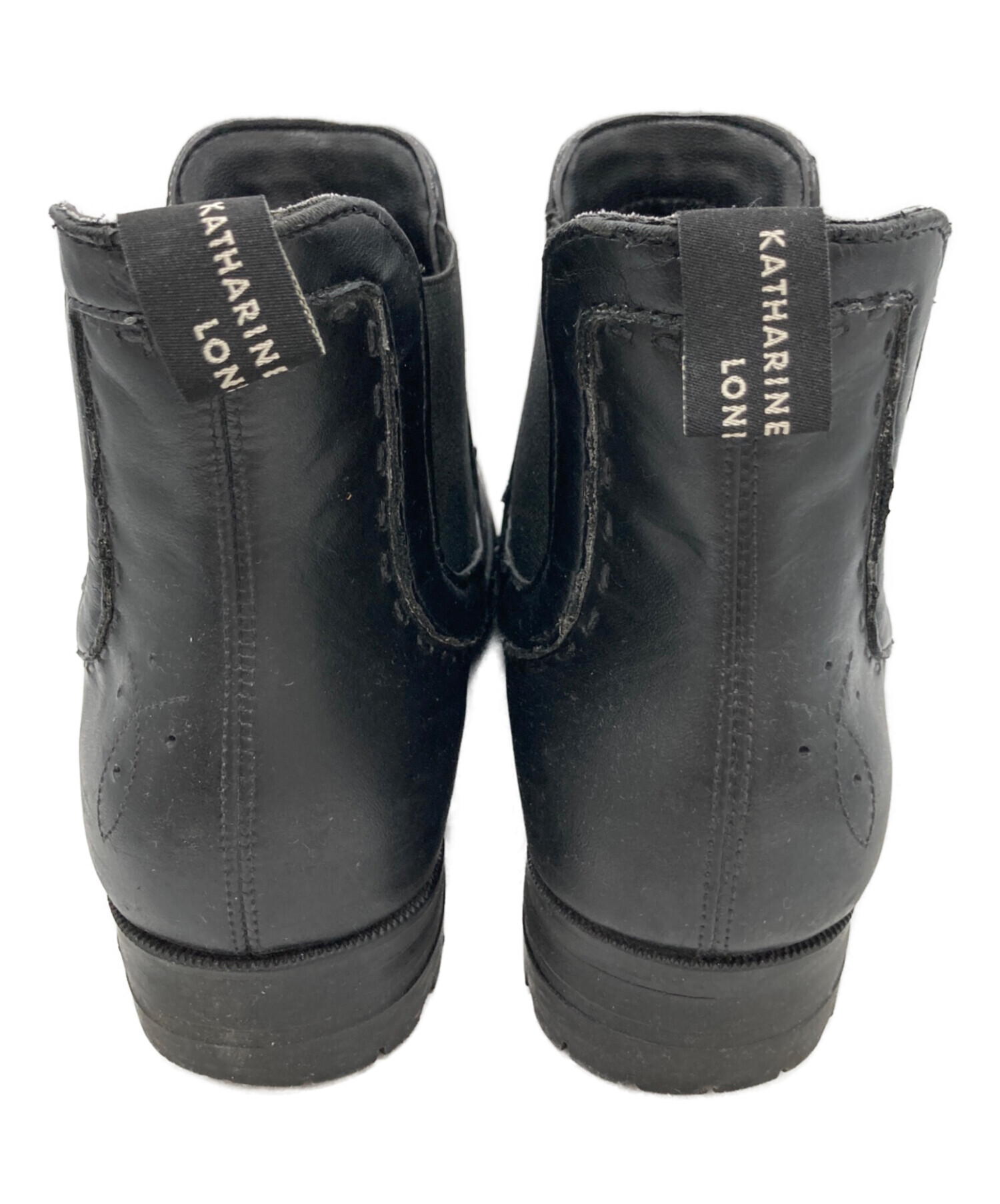 【美品】キャサリンハムネット ロンドン サイドゴアブーツ Lサイズ 中古・古着通販】KATHARINE HAMNETT (キャサリンハムネット