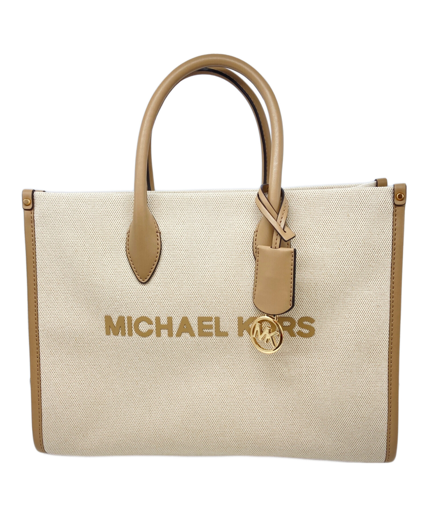MICHAEL KORS クーパー キャンバス トート マイケルコース 2way 中古・古着通販】MICHAEL KORS (マイケル・コース) 2WAYキャンバス