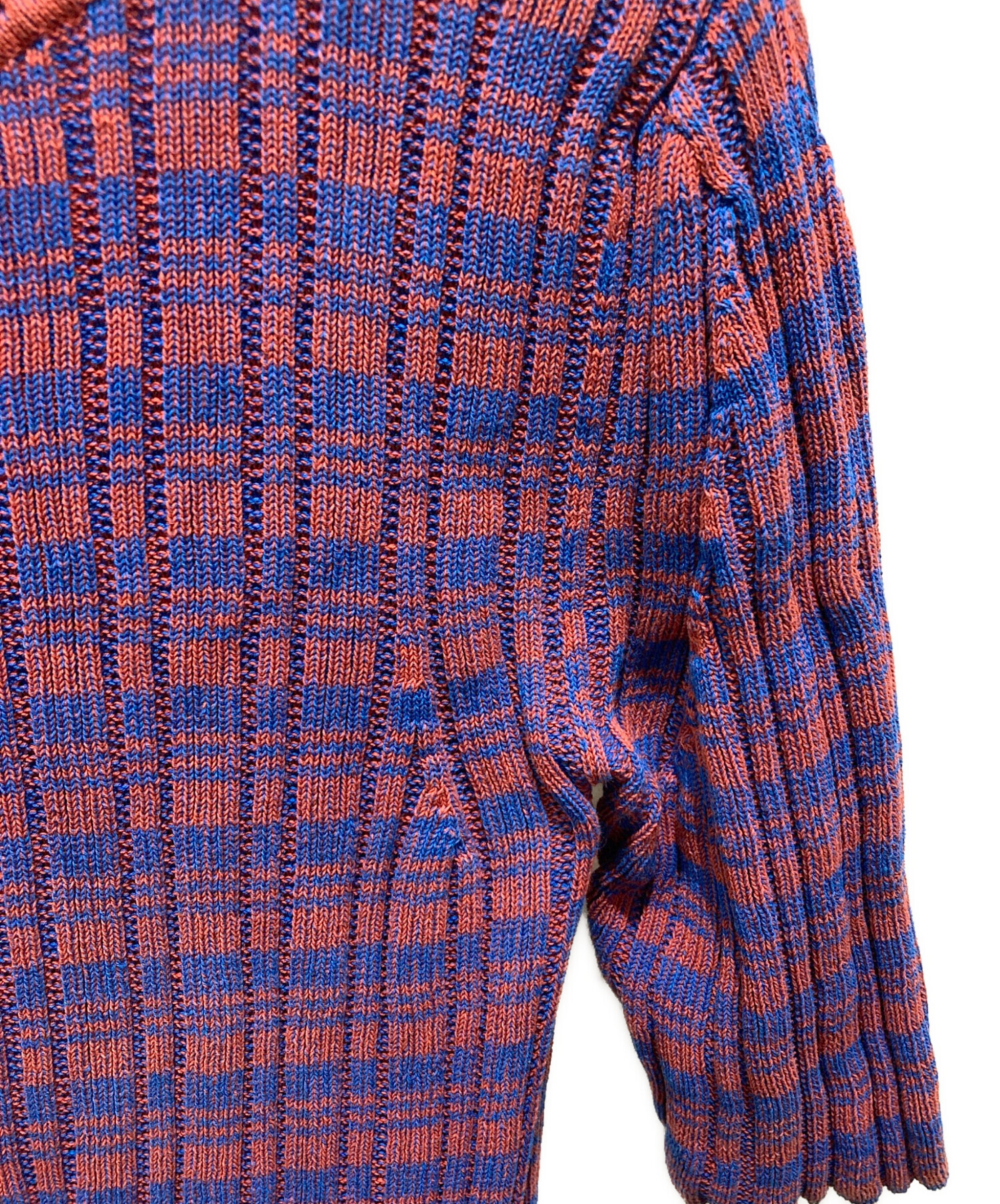 中古・古着通販】JIL SANDER (ジルサンダー) 半袖ボーダーニット 