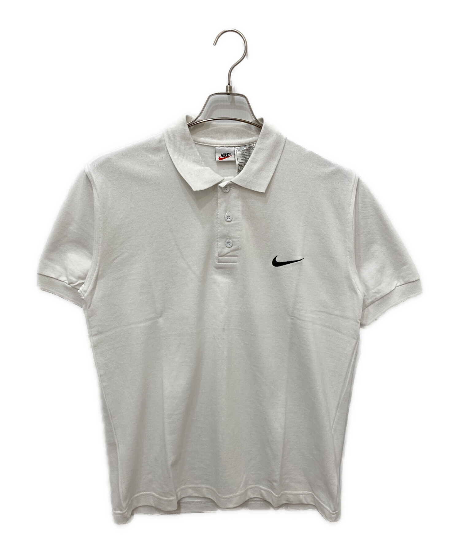 中古・古着通販】NIKE (ナイキ) ポロシャツ ホワイト サイズ:M