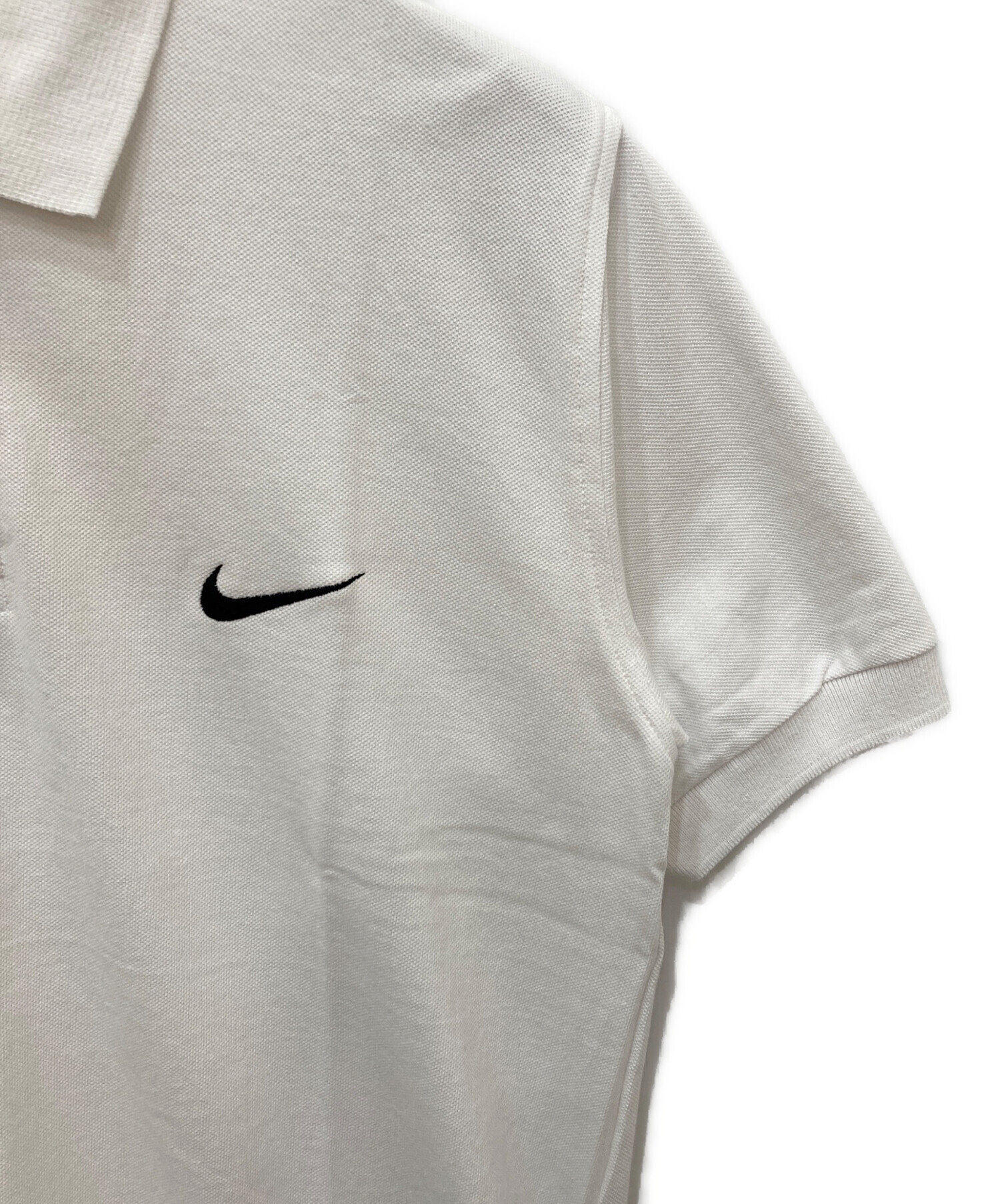 中古・古着通販】NIKE (ナイキ) ポロシャツ ホワイト サイズ:M