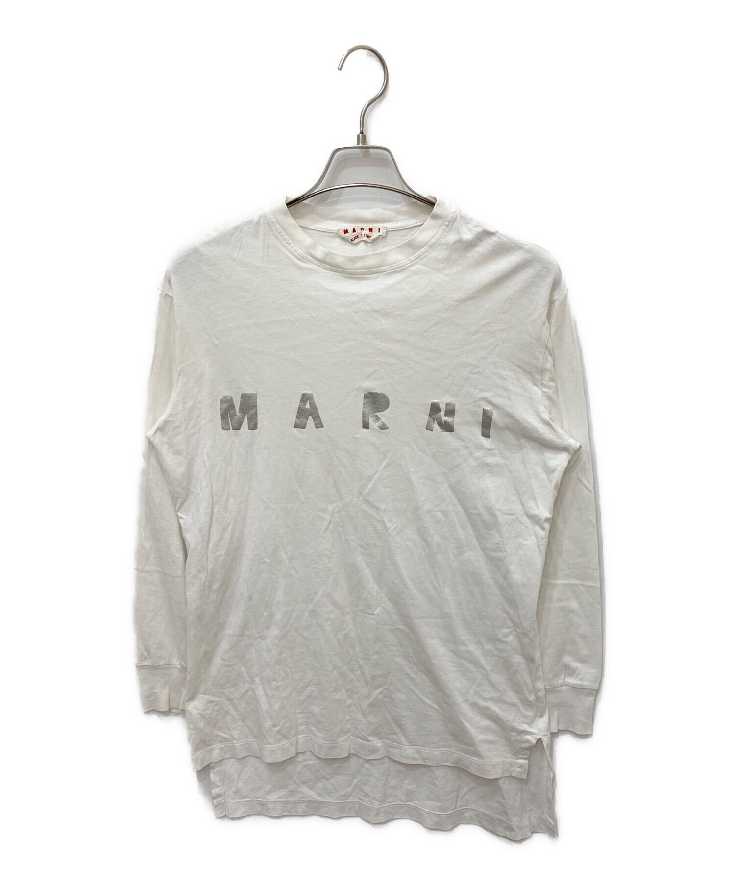 MARNI 24AW ロングスリーブTシャツ ロゴプリント 中古・古着通販】MARNI (マルニ) プリントロングスリーブカットソー