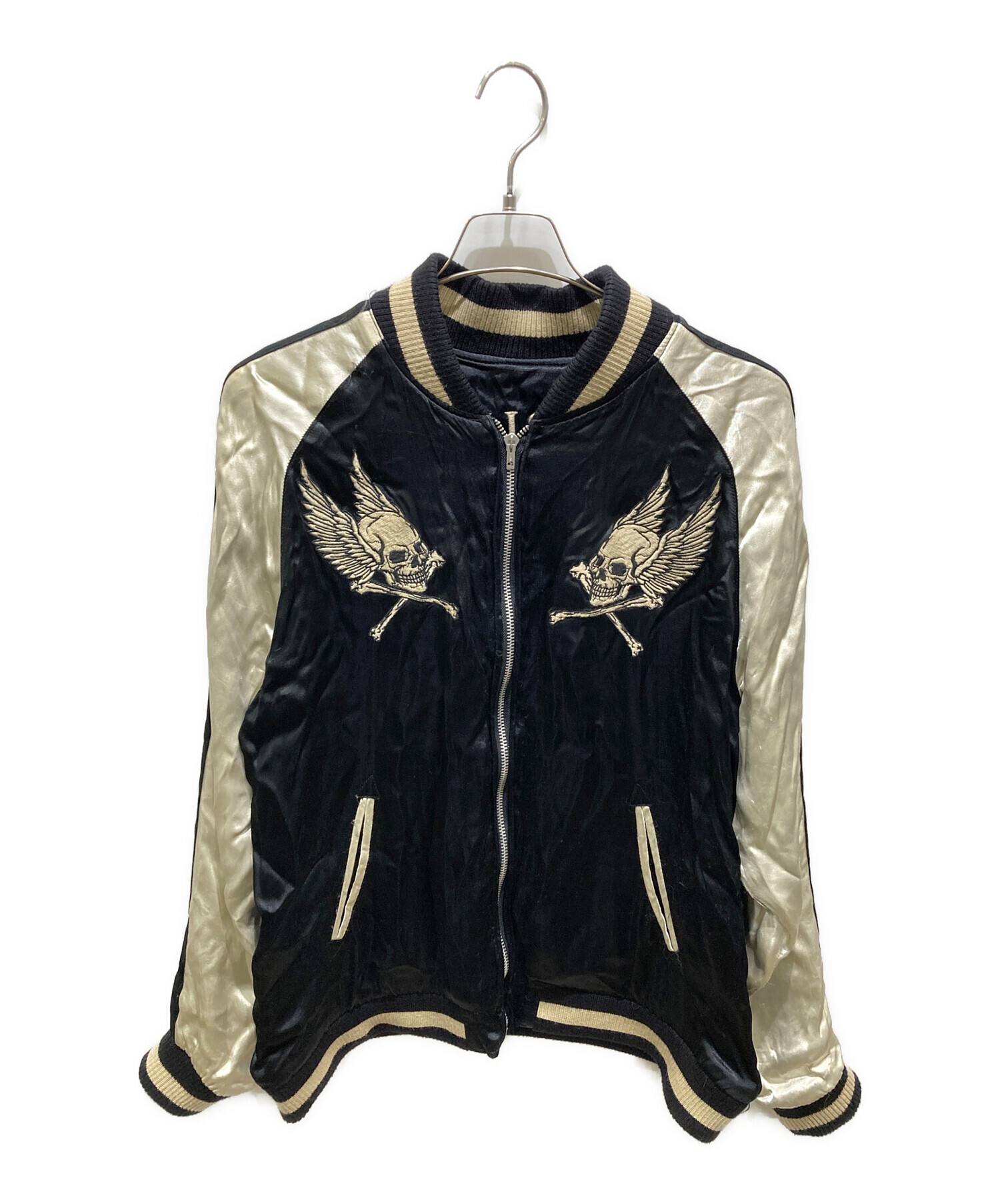 中古・古着通販】VANSON (バンソン) スカルリバーシブルスカジャン
