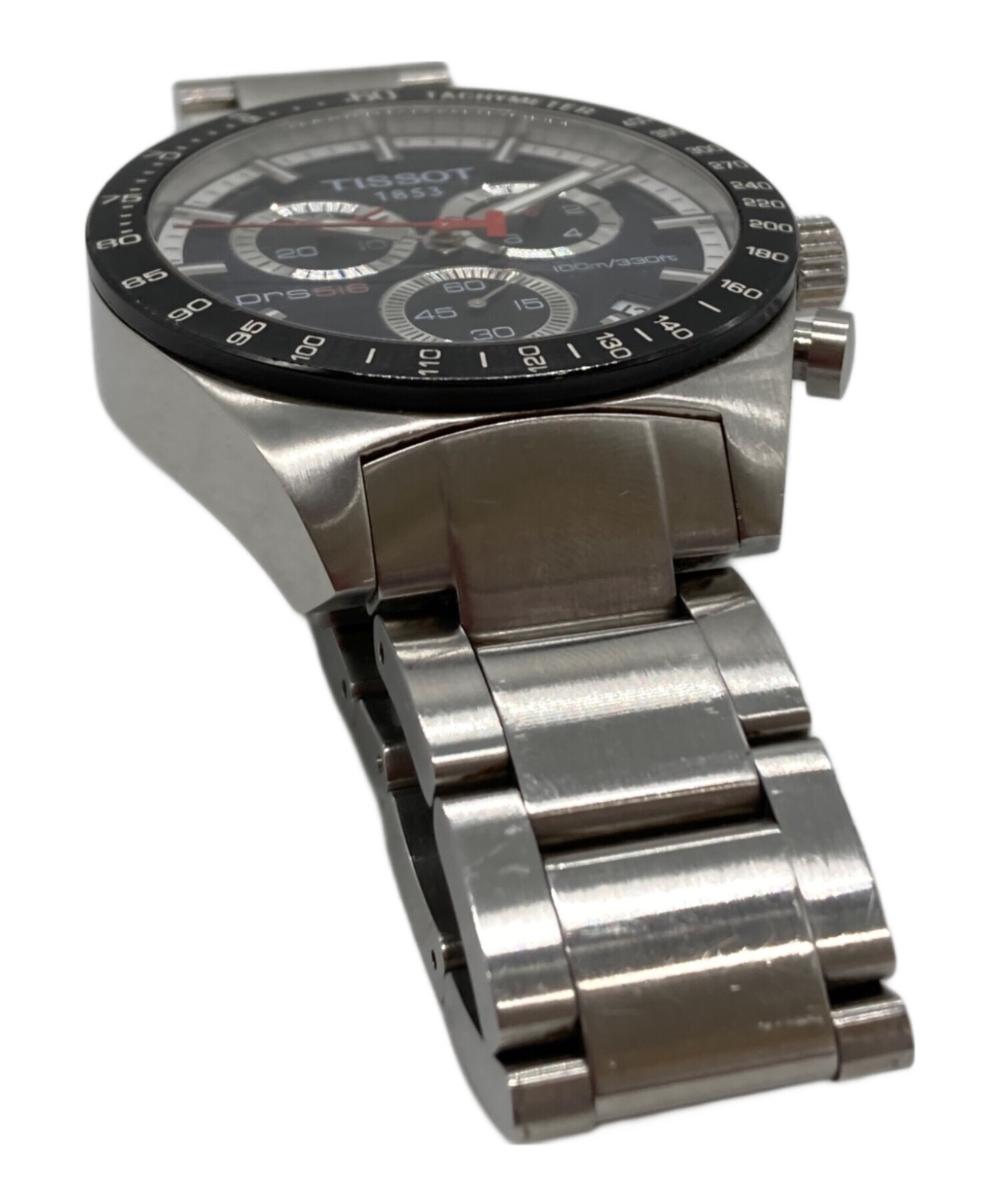 TISSOT ティソ クロノグラフ 稼動 中古 中古・古着通販】TISSOT (ティソ) クロノグラフ ブラック｜ブランド