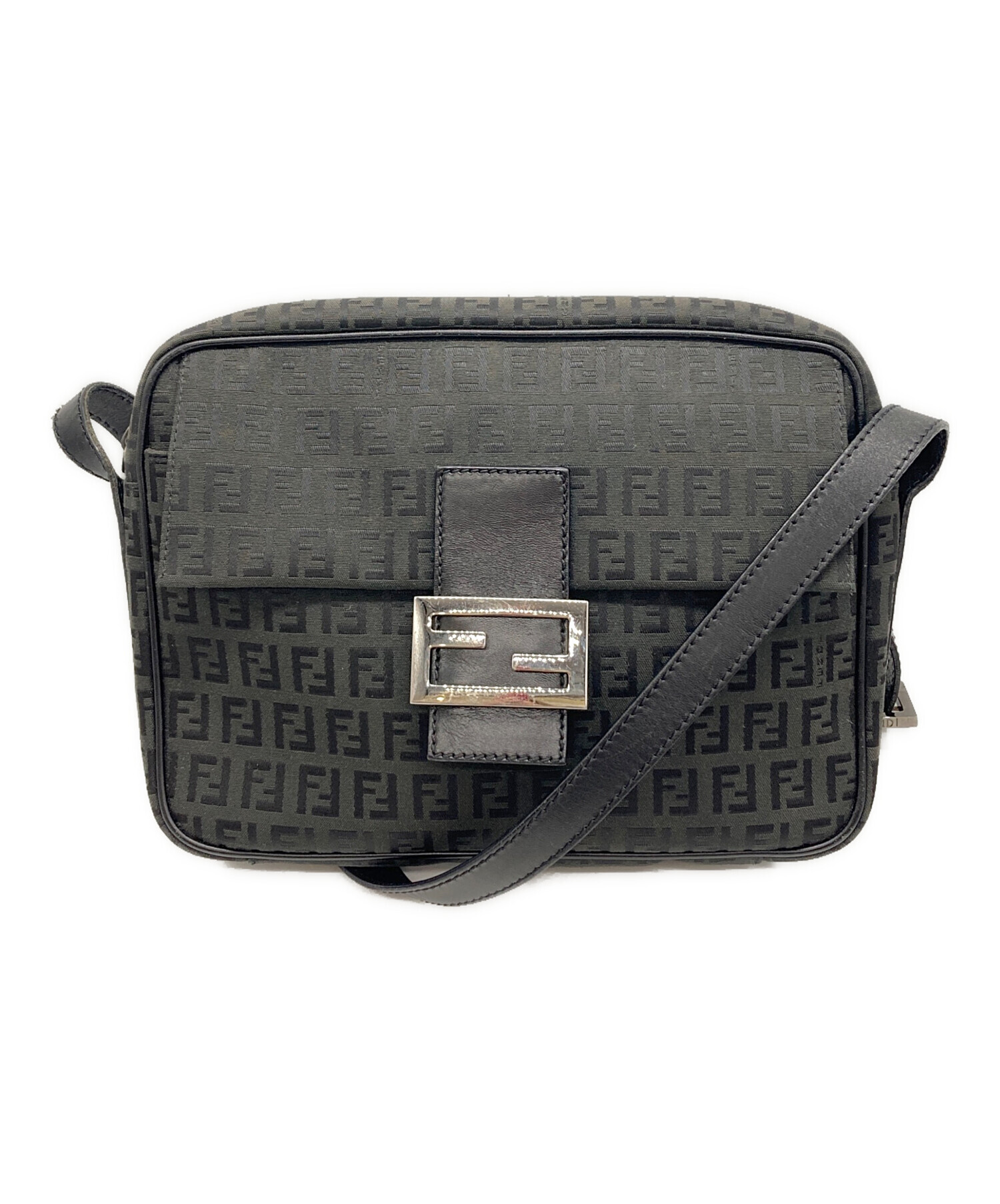 FENDI フェンディ/キャムズッカ柄ショルダー/ブラック/8BT287/053*****/Aランク/69【中古】 FENDI - FENDI フェンディ/キャムズッカ柄ショルダー/ブラック/8BT287