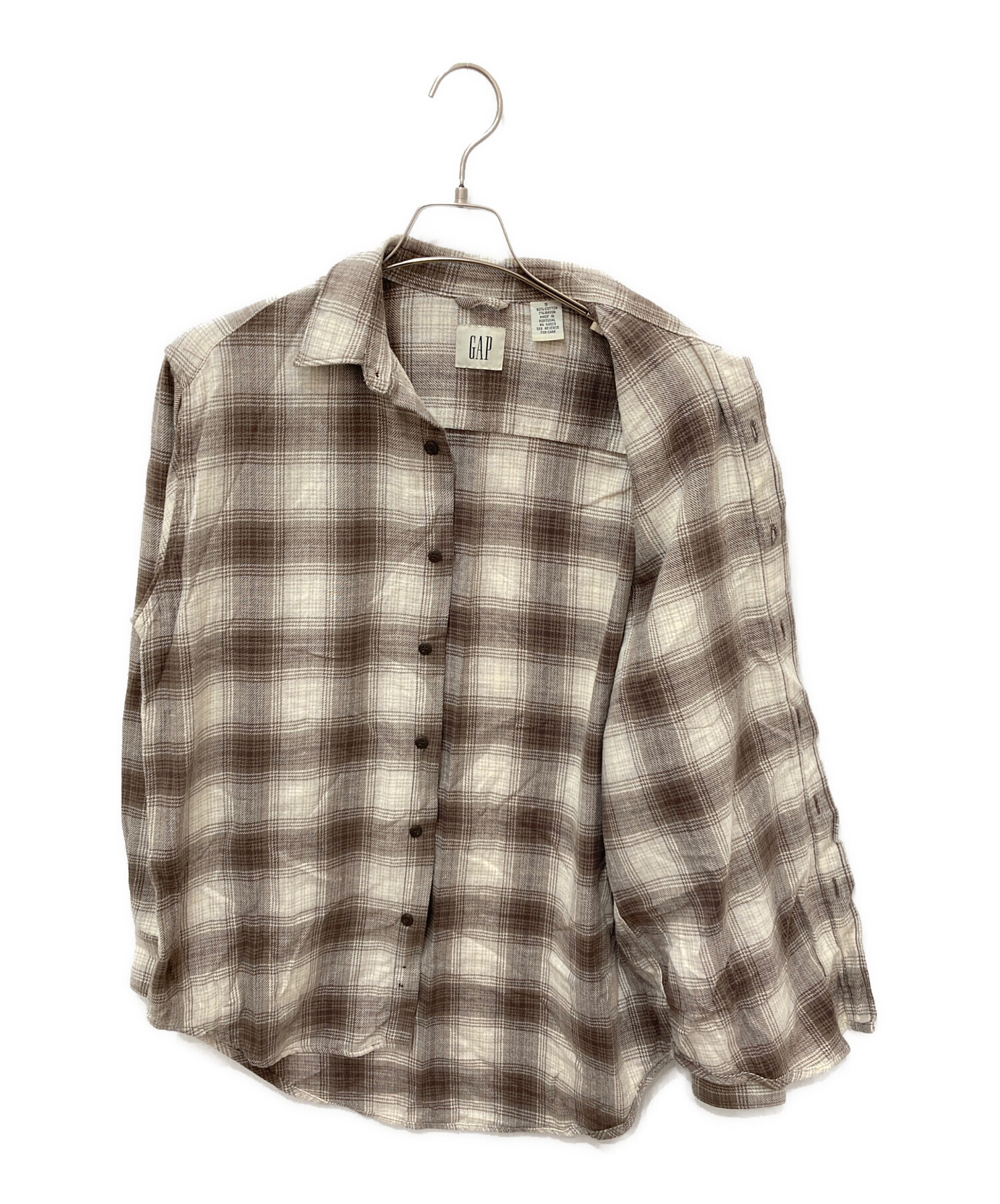 ベージュの長袖シャツ 中古・古着通販】GAP (ギャップ) 長袖シャツ ベージュ サイズ:S